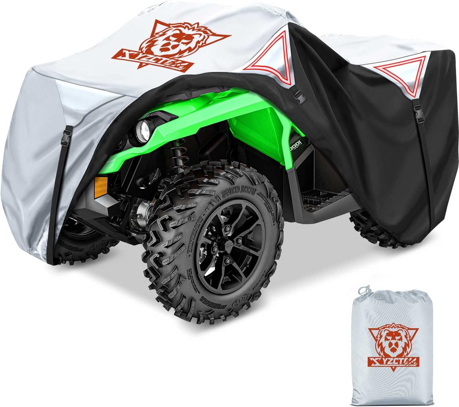 XYZCTEM Funda prémium para cuatrimoto, protección al aire libre contra el agua, los rayos UV, el viento. Cubierta cuádruple para Can-am, Suzuki,