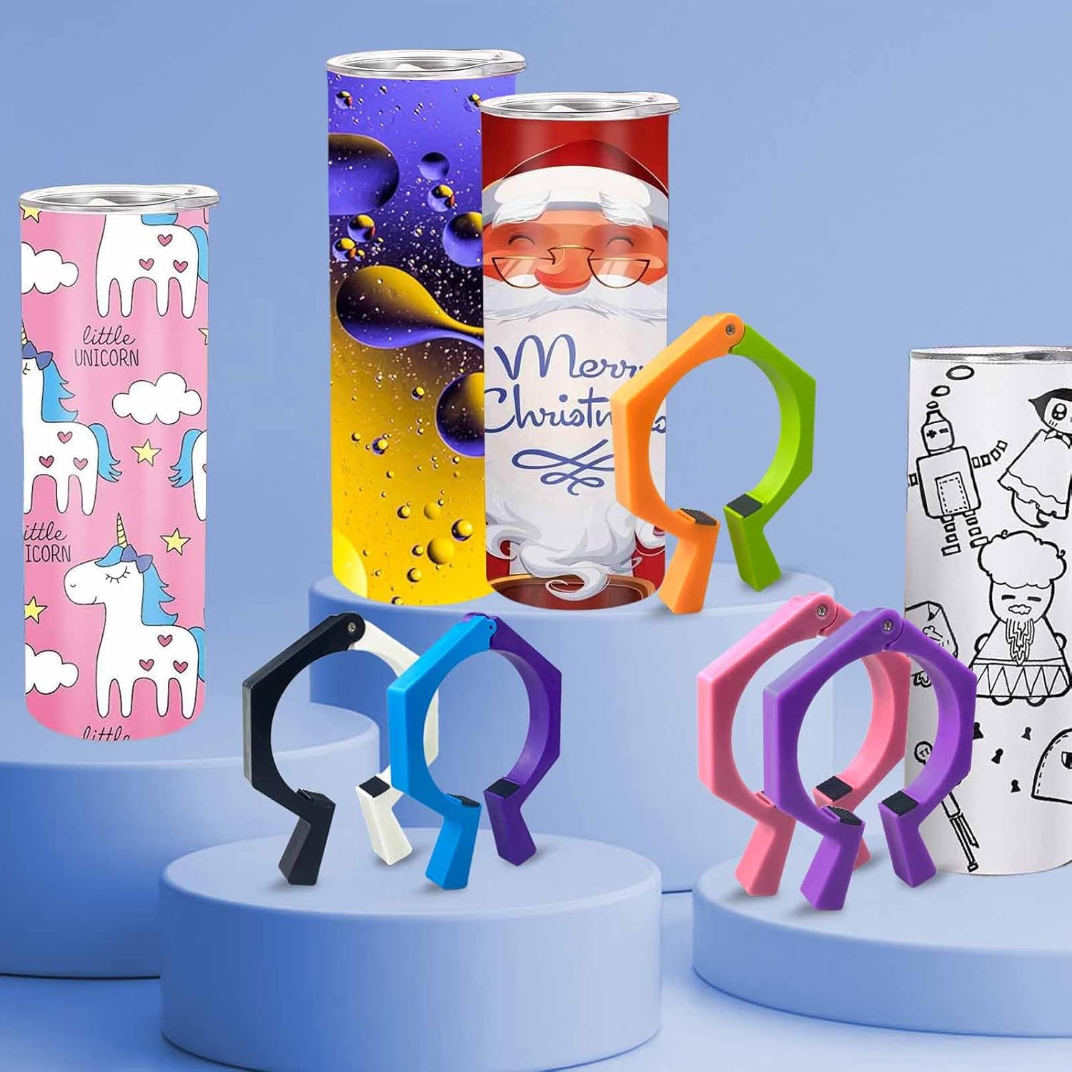 Herramienta de pellizco para vasos de sublimación, agarre perfecto de abrazadera para vasos de 20, 23, 30 tazas, pellizcadora para envolver