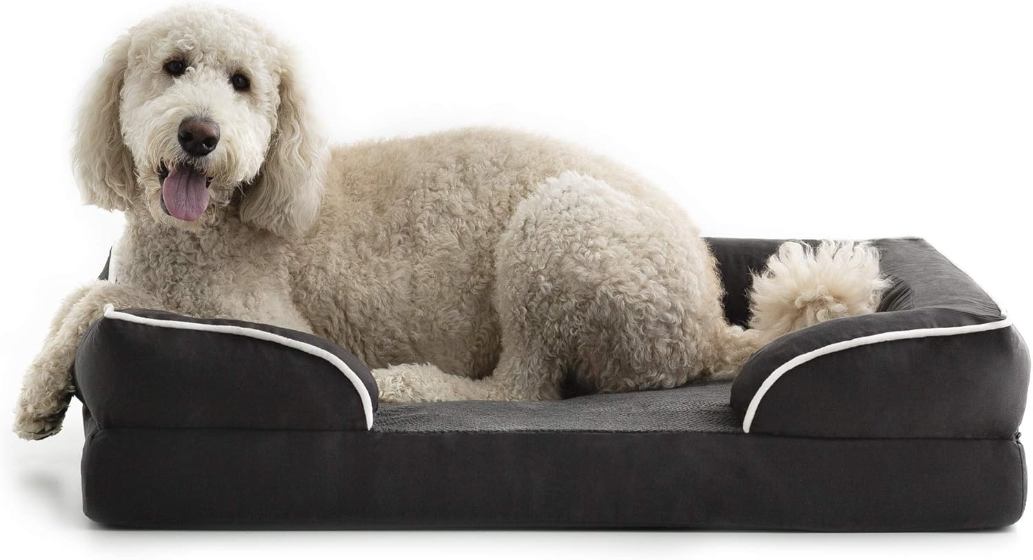 Brindle Cama ortopédica para perros extra grandes, sofá cama impermeable para perros extragrande, sofá cama de espuma viscoelástica de apoyo para