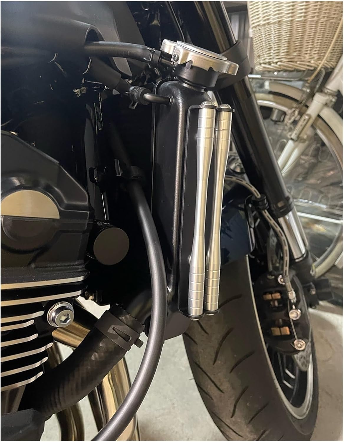Juego de varillas laterales para radiador de motocicleta para Kawasa y ki Z900RS Cafe Z 900 Z900 RS protección barra lateral guardia accesorios