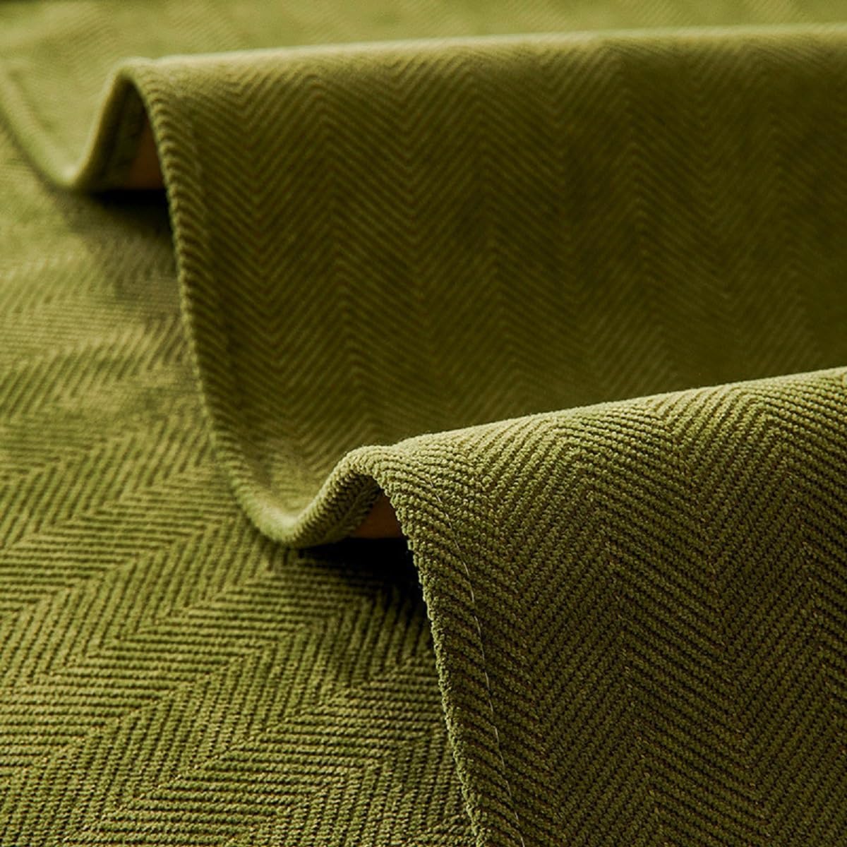 Funda para sofá, tela de chenilla en espiga para muebles, funda para sofá (verde, 17.7 x 17.7 in17.7 x 17.7 pulgadas)