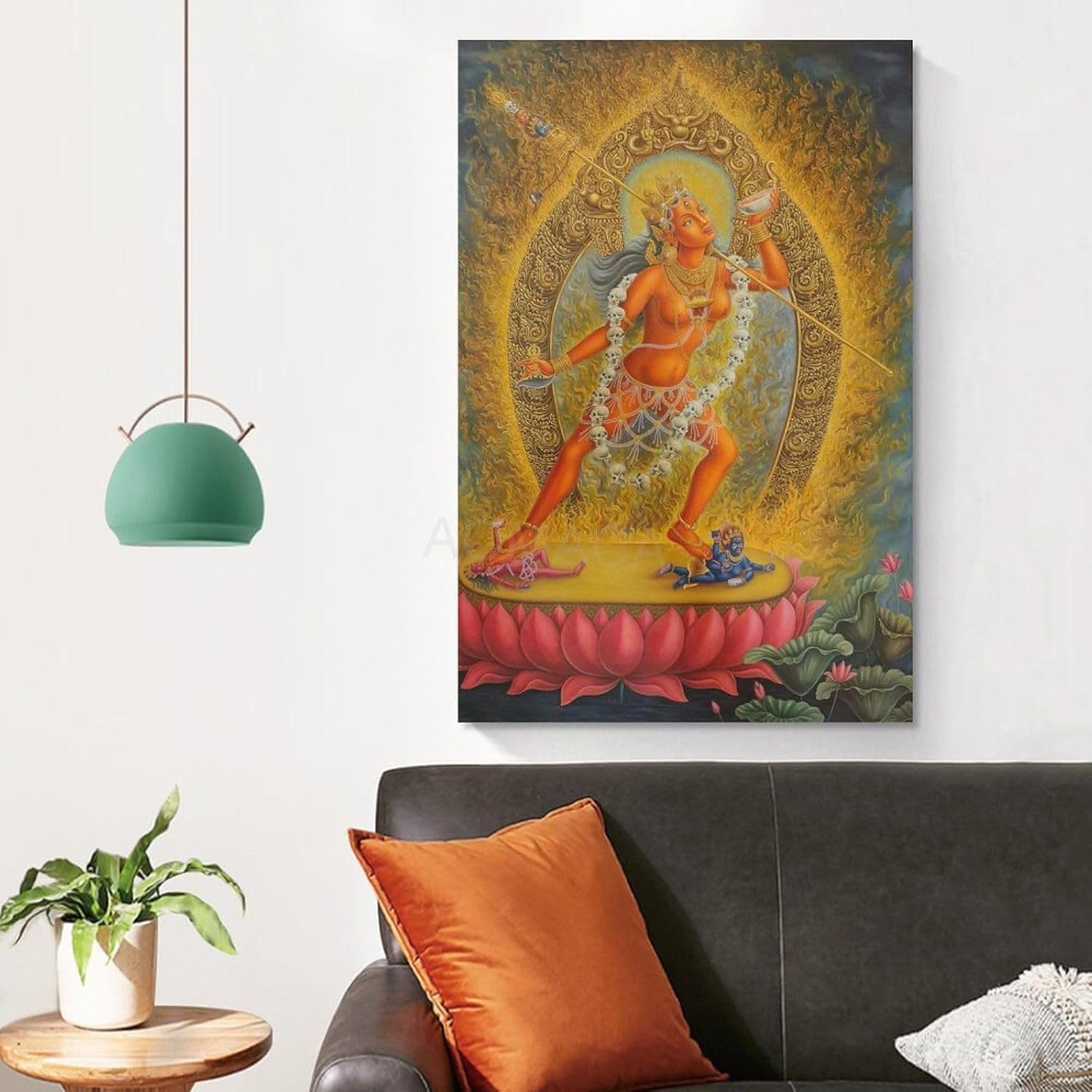 Vajrayogini Thang Ga – Póster de arte religioso, pintura en lienzo, póster de arte de pared para dormitorio, sala de estar, decoración de 08 x 12