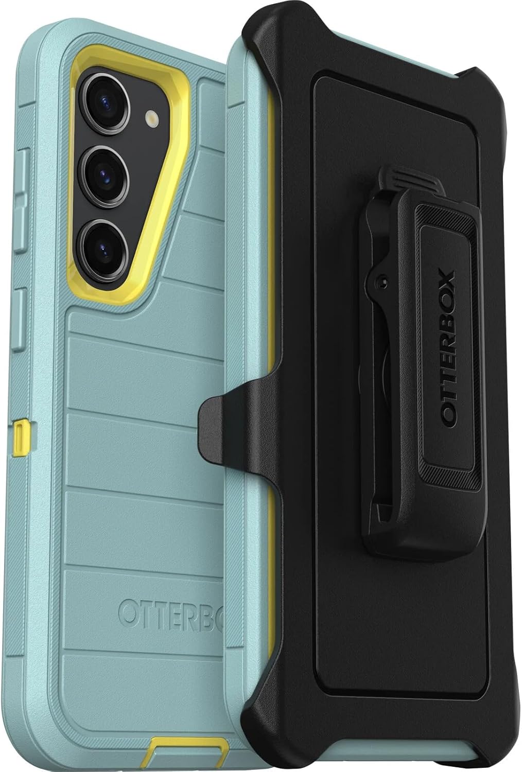 OtterBox Funda para Galaxy S23 (solamente) – Serie Defender – Velas y sol, resistente y duradera – con protección de puerto – Incluye soporte de