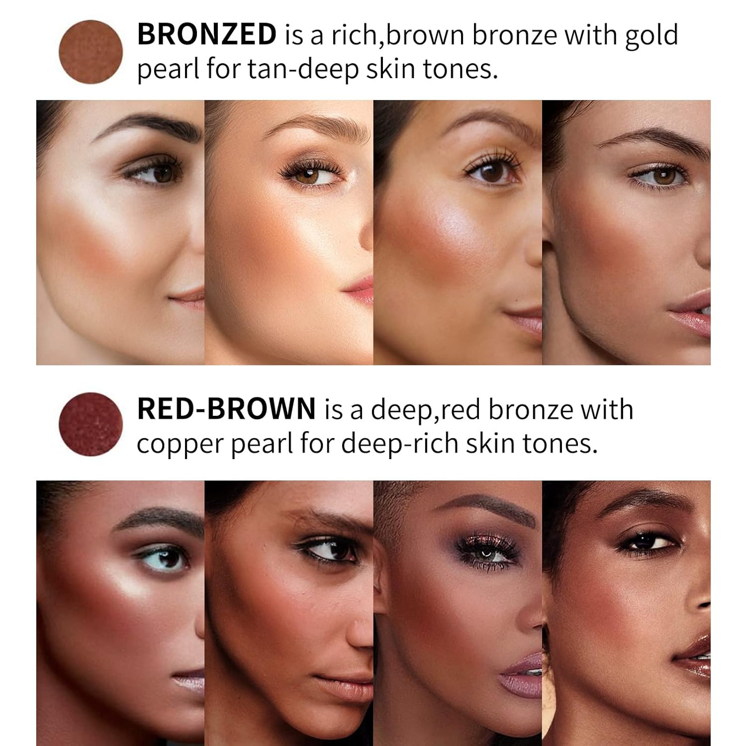 Crema bronceadora luminosa, líquido cosmético bronceador natural, crea líneas de contorno avanzadas, paleta facial de belleza para sombras laterales