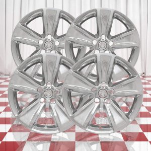 Brighter Design Juego de 4 fundas cromadas de 5 radios para Dodge Charger SXT 2015-2017 Brighter Design Juego de 4 fundas cromadas de 5 radios para Dodge Charger SXT 2015-2017