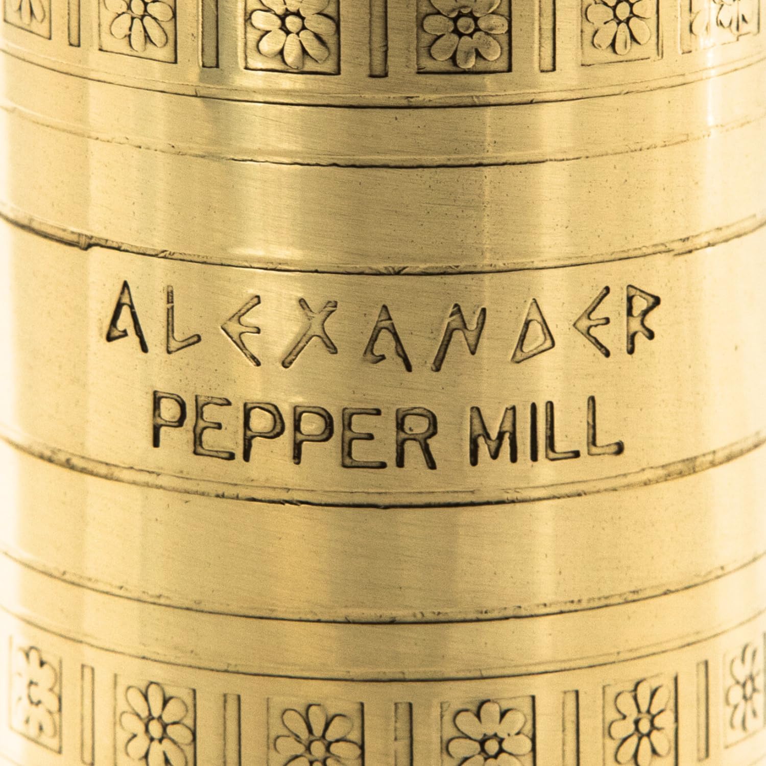 Alexander Home El molinillo europeo original de sal y pimienta (latón, pimienta de 10 pulgadas)