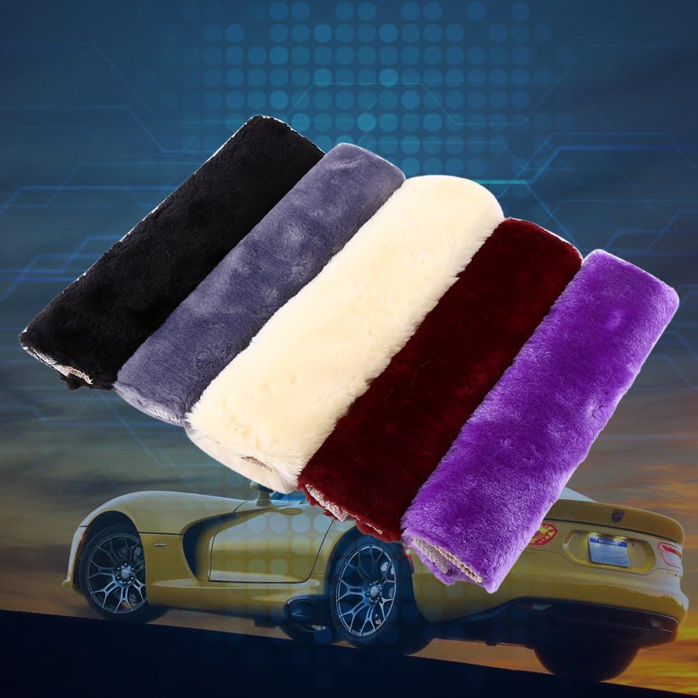 2 fundas para correa de cinturón de seguridad, almohadillas de hombro de felpa suave y cómoda para asientos de automóvil, cochecitos (morado)