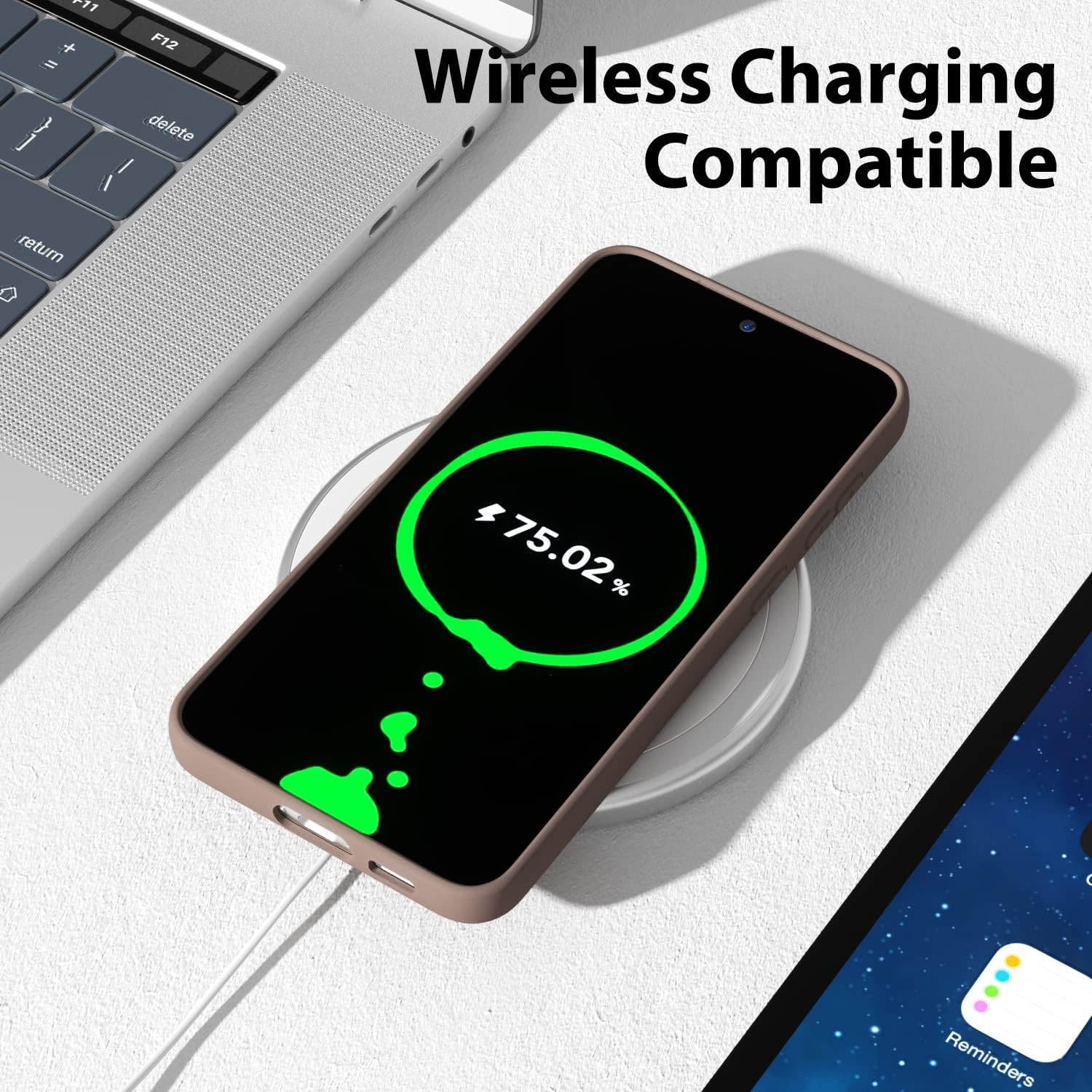 oakxco Funda para teléfono Samsung Galaxy S23 Plus de silicona líquida, bonita funda de gel suave de goma TPU suave para mujeres y niñas, diseño