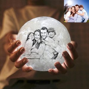 Lámpara de luna personalizada, impresión 3D, lámpara de luna con foto personalizada, imagen personalizada, regalo de luz de luna grabada para Lámpara de luna personalizada, impresión 3D, lámpara de luna con foto personalizada, imagen personalizada, regalo de luz de luna grabada para