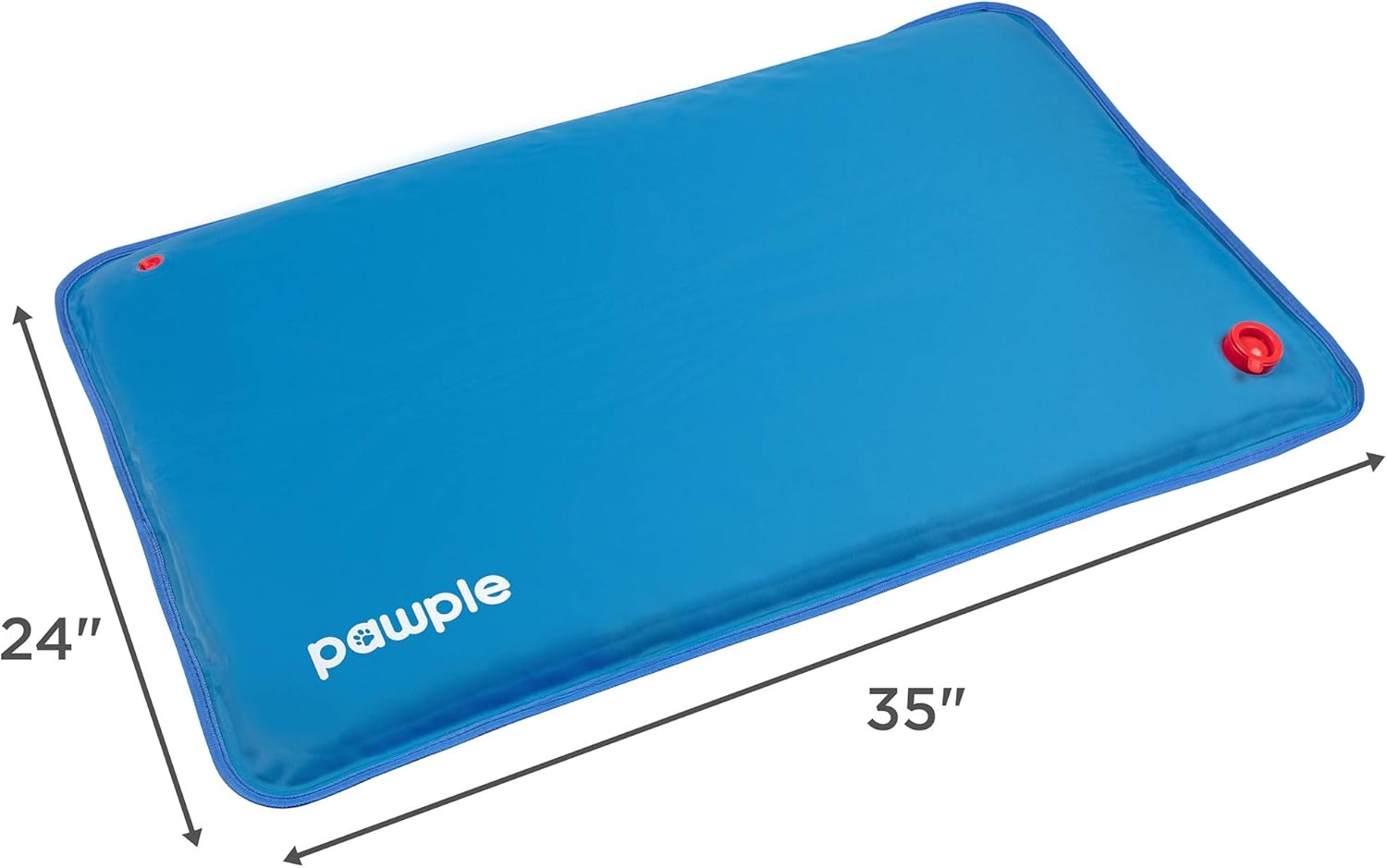 Pawple Alfombrilla de enfriamiento para perros para perreras, jaulas y camas, base de espuma gruesa de 32 x 22 pulgadas