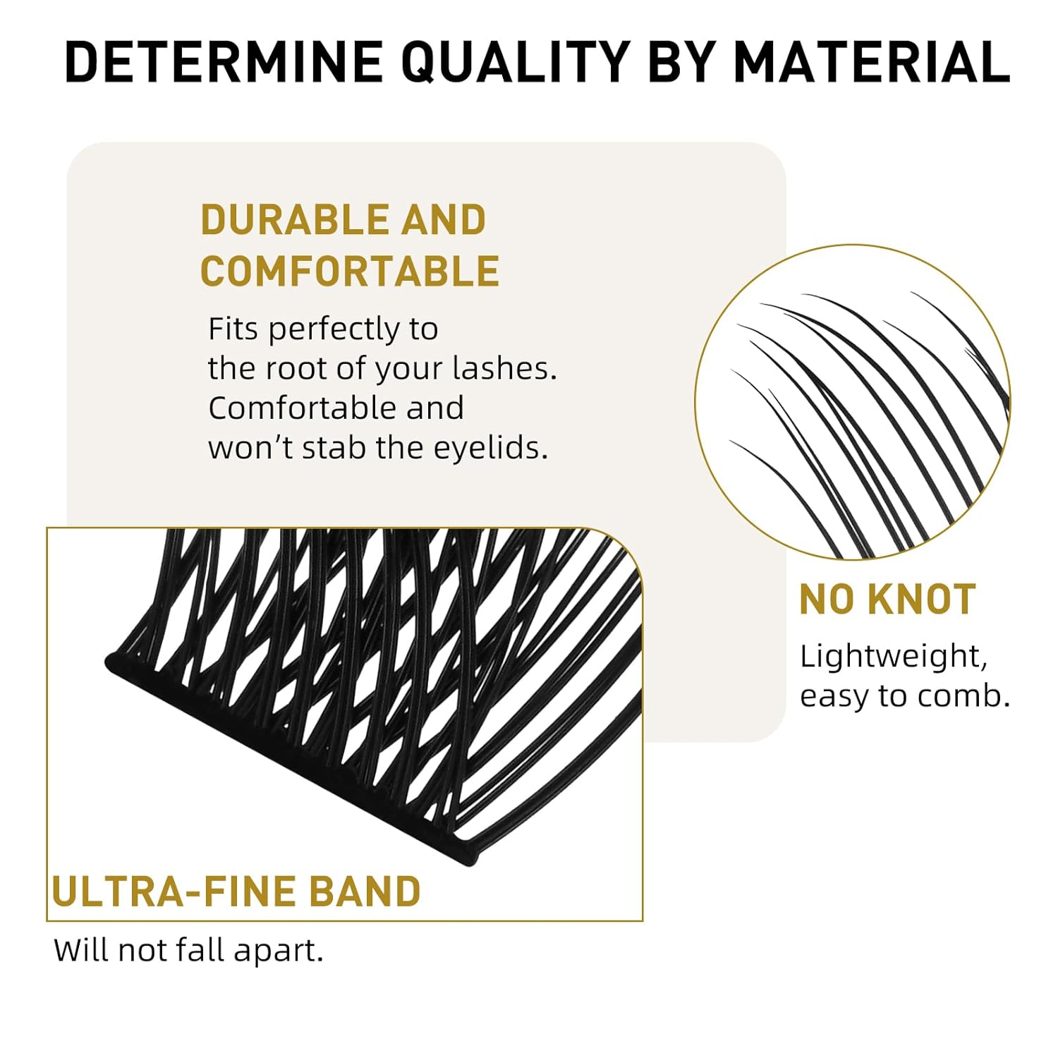 Extensiones de pestañas rizadas en racimo B01 D, de 0.47 a 0.70 pulgadas, 72 racimos naturales de pestañas individuales B&Q LASH, extensiones de
