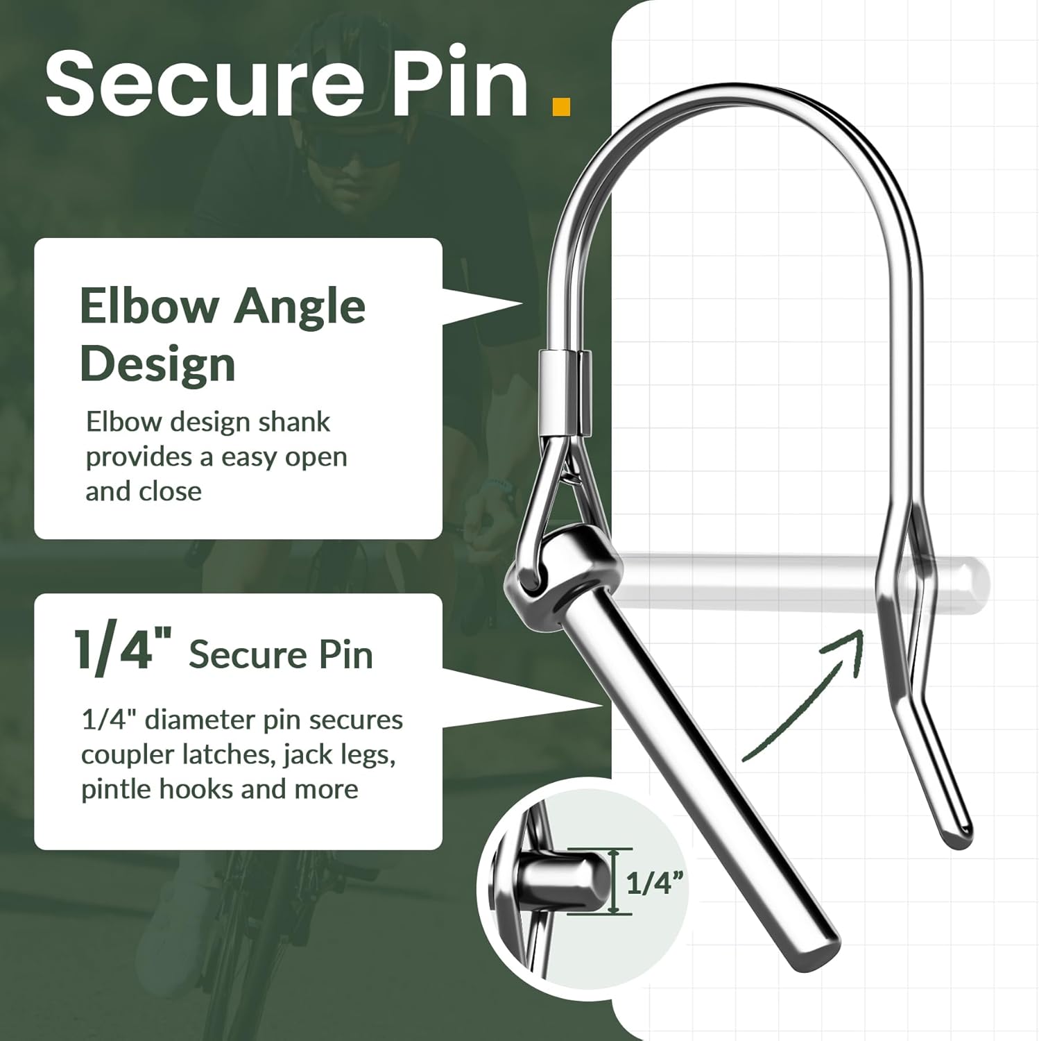 Titanker Enganche de remolque de bicicleta mejorado para Schwinn, acoplador de remolque de bicicleta, accesorio de remolque de bicicleta para