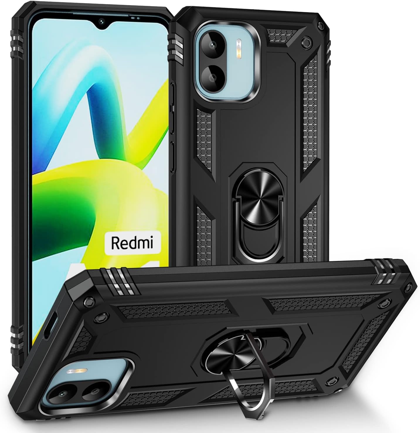 Funda para Xiaomi Redmi A2 Caso,Cubierta de la caja del teléfono con soporte anti-caída para Xiaomi Redmi A1 220733SI 220733SG 220733SL 220743FI