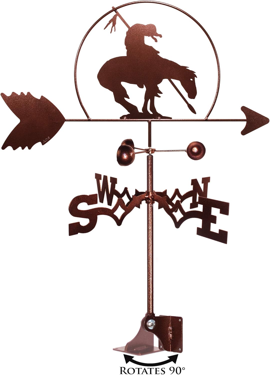 SWEN Products Fin de la veleta Trail Horse (montaje ajustable incluido)