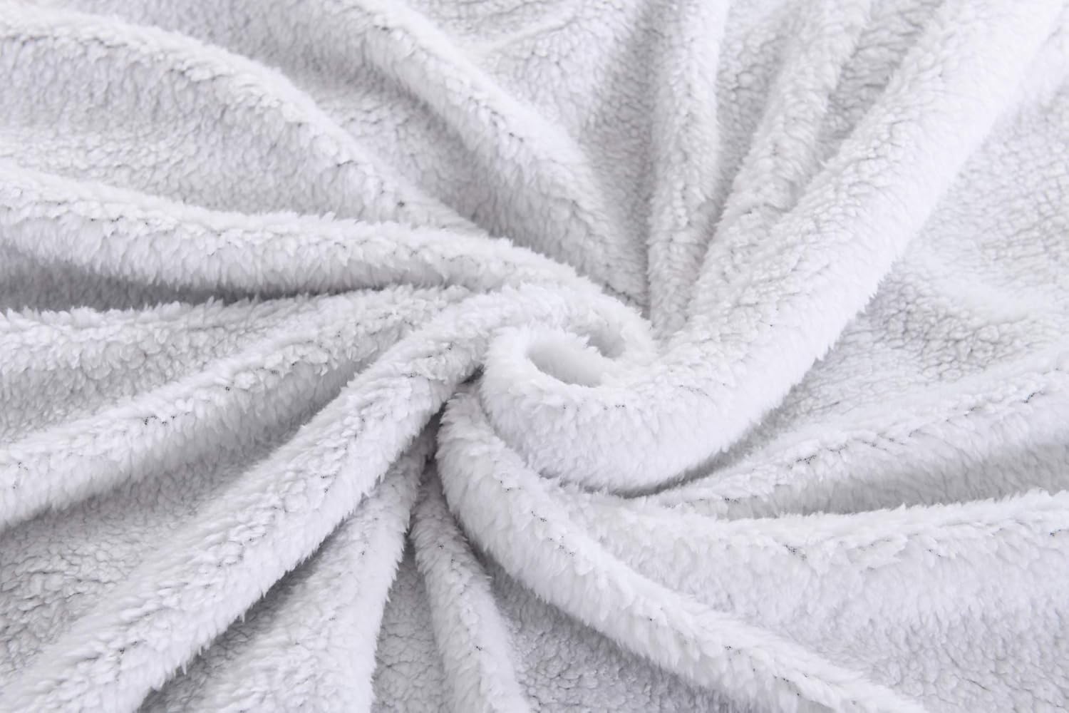 MarCielo Manta sherpa de cama, manta de vellón de sherpa manta de tiro súper suave manta de terciopelo peluche de terciopelo, Microfibra, King