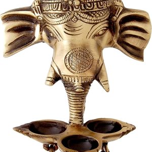 Himalayan Craft Ganesha – Lámpara colgante de pared de latón con campanas para decoración del hogar, 9 pulgadas, lámpara de aceite colgante de Himalayan Craft Ganesha – Lámpara colgante de pared de latón con campanas para decoración del hogar, 9 pulgadas, lámpara de aceite colgante de