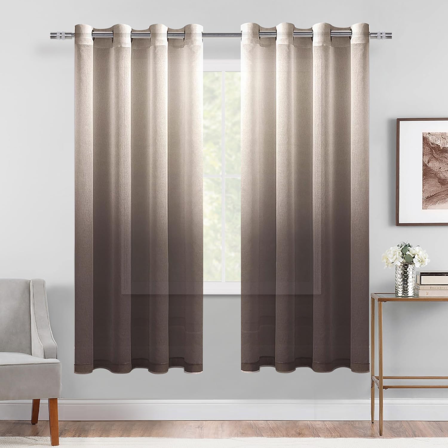 DWCN – Cortinas traslúcidas con ojales.