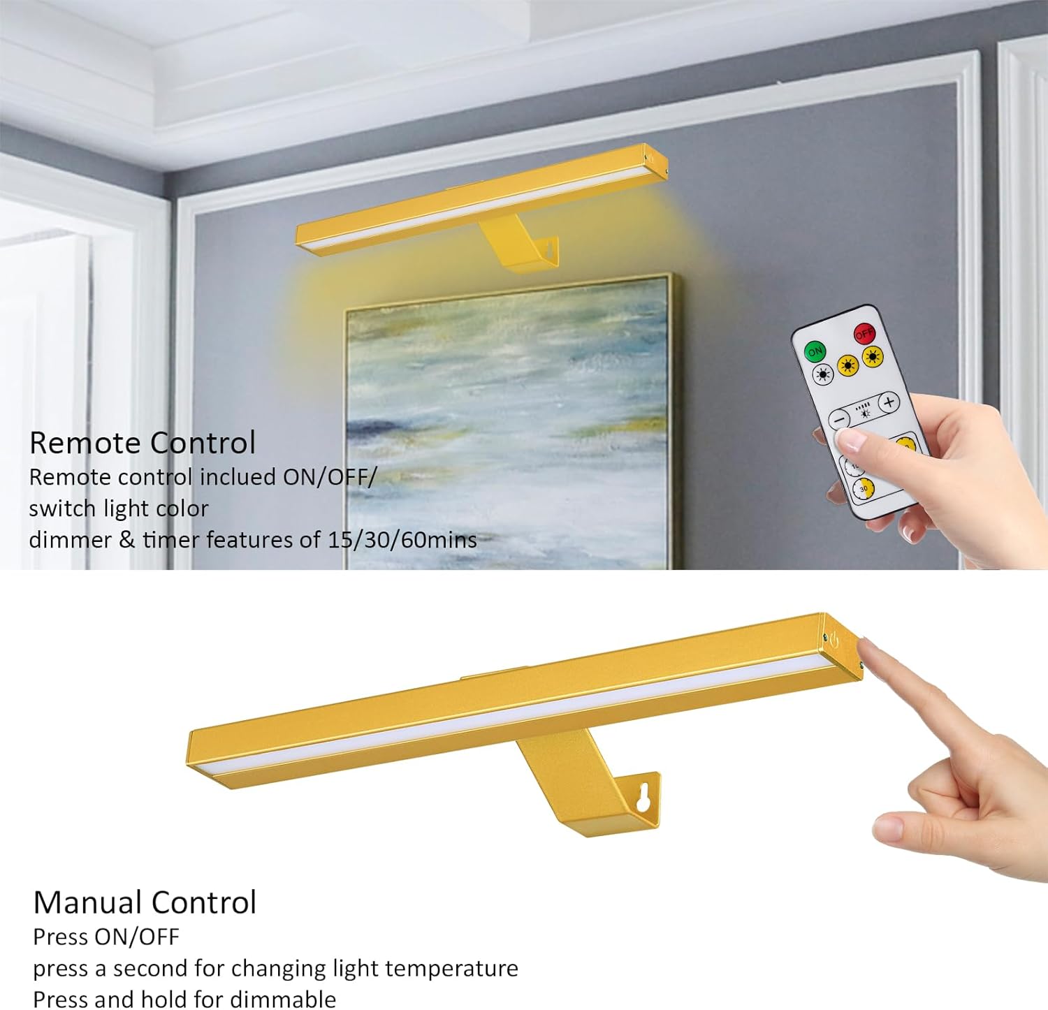 Luces de imagen inalámbricas con control remoto, batería recargable, luz de exhibición artística, regulabletemporizador apagado, luz de diana de 16