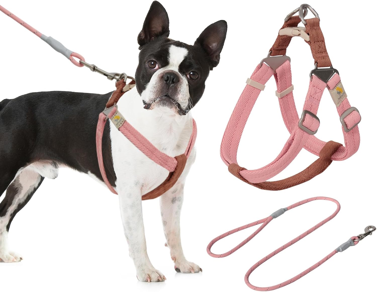 BELLA & PAL Arnés para perro sin tirones, arnés y correa para cachorro, arnés para perro fácil de caminar para perros extra pequeños, chaleco de