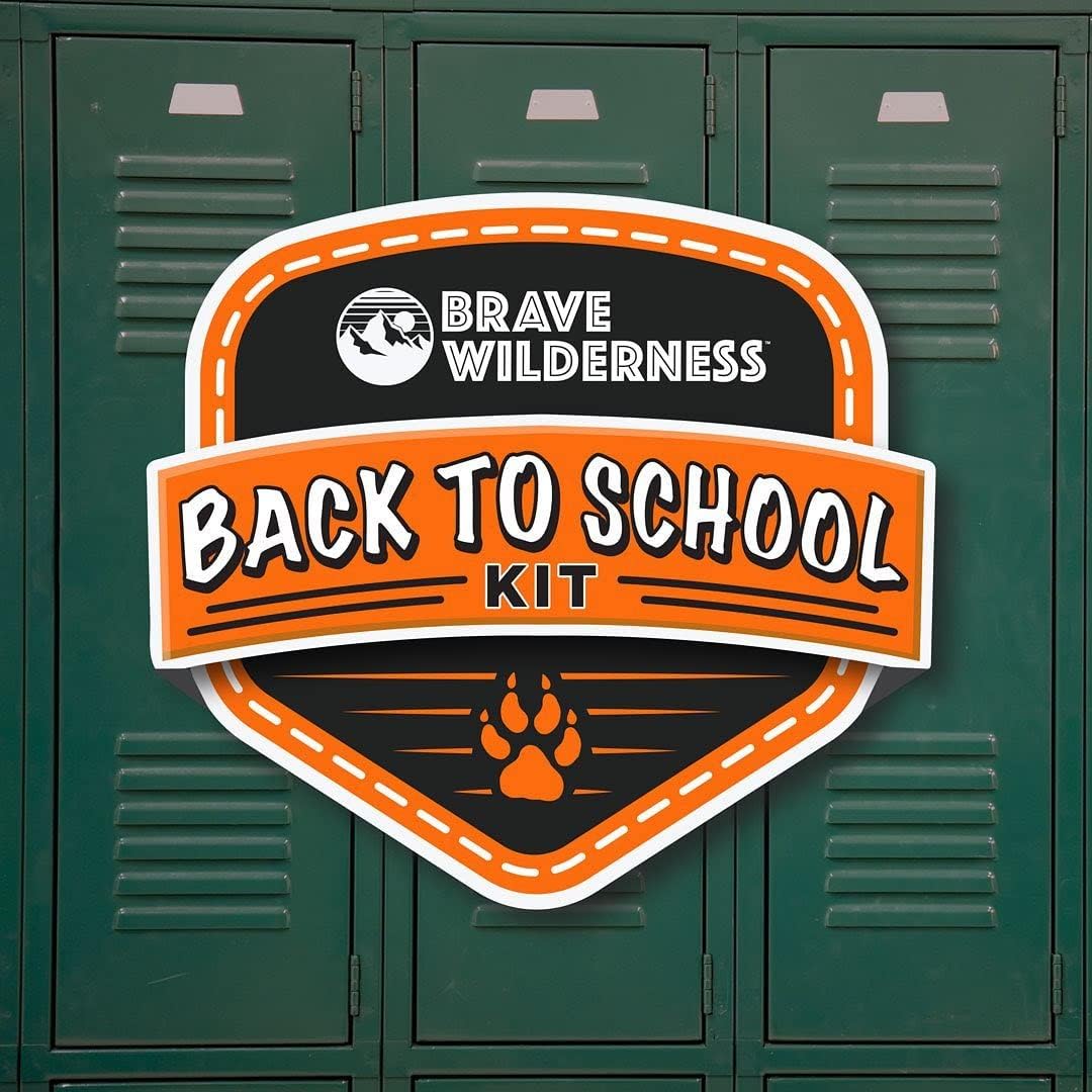 Brave Wilderness Kit de regreso a clases, herramientas para el aula, carpetas personalizadas, cuaderno, utensilios de escritura Coyote Peterson,