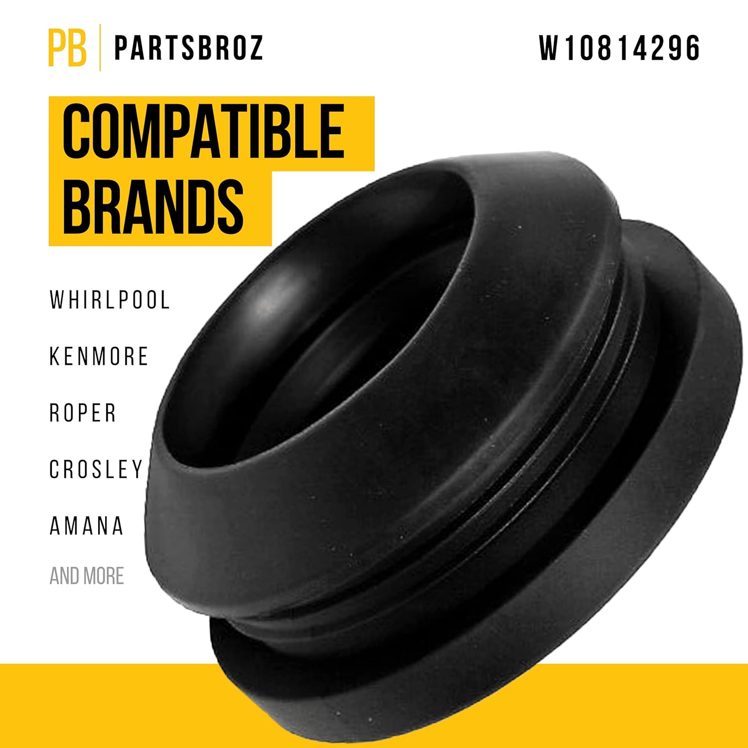 W10814296 Junta de bañera de lavadora para Whirlpool Kenmore AP5983753 PS11723081 KAWE860WWH0 KAWE679BBL1 LA5200XTW0 GSQ9669LG1 110.20904990 110.8