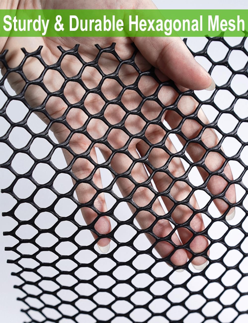 TOYPOPOR – Cercas de malla de alambre de plástico de 16 pulgadas x 15 pies, alambre hexagonal duradero de 16 pulgadas x 15 pies para perros y gatos,