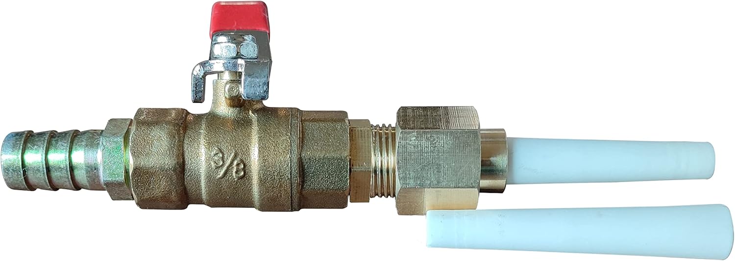 Pistola de chorro de arena de cerámica punta de boquilla (332 “ID), soporte, válvula de bola de latón y conector 2 piezas de repuesto de punta de
