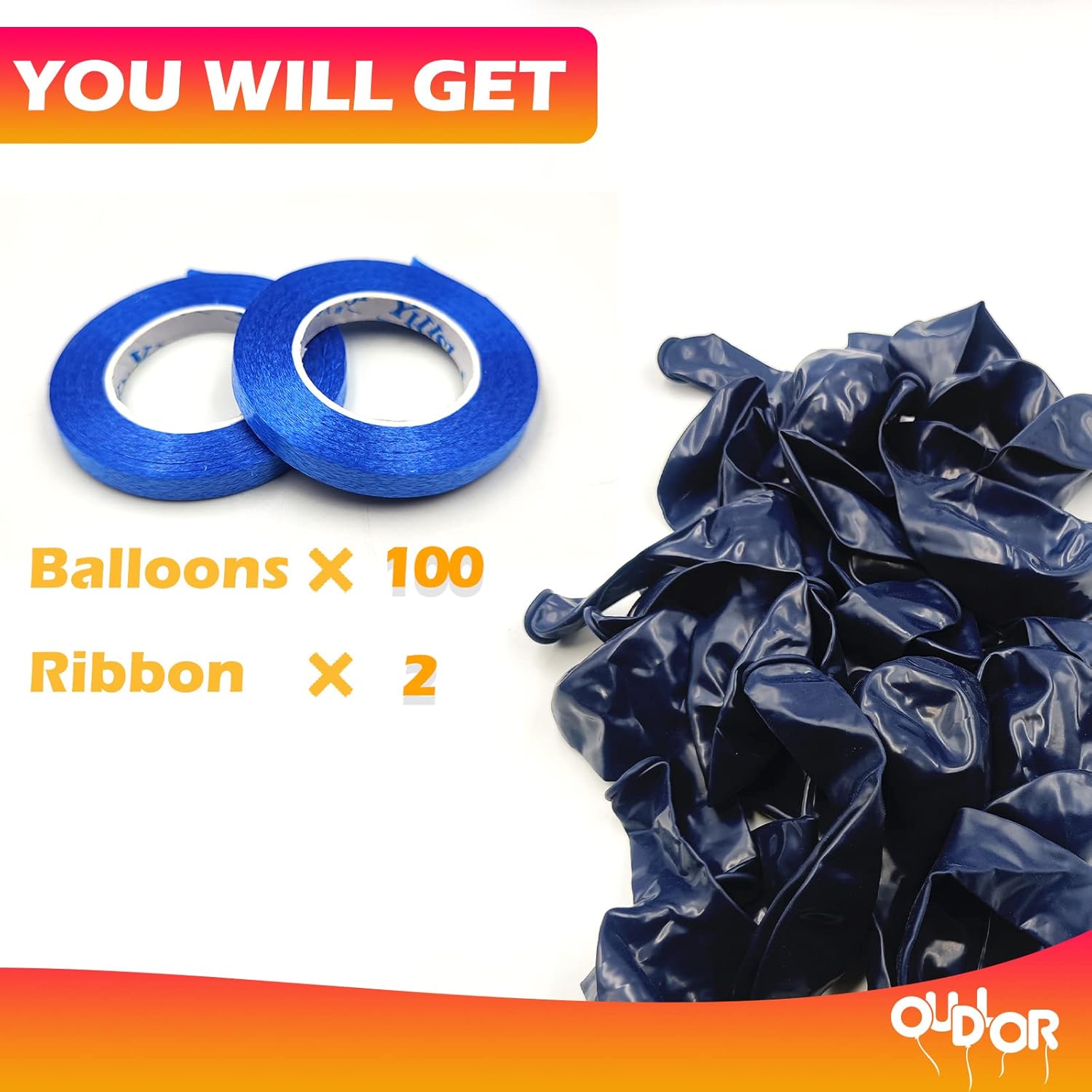 100 globos de color azul marino de 12 pulgadas, globos de decoración de fiesta, globos de látex de helio más gruesos para bodas, cumpleaños,