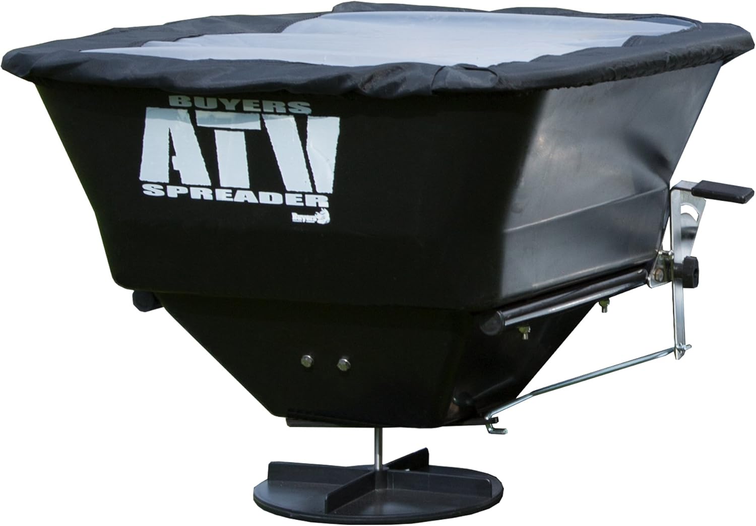 Buyers Products Esparcidor de transmisión ATV, esparcidor multiusos para sal, semillas y fertilizantes + adaptador NOCO GC018 15A 12V, enchufe de