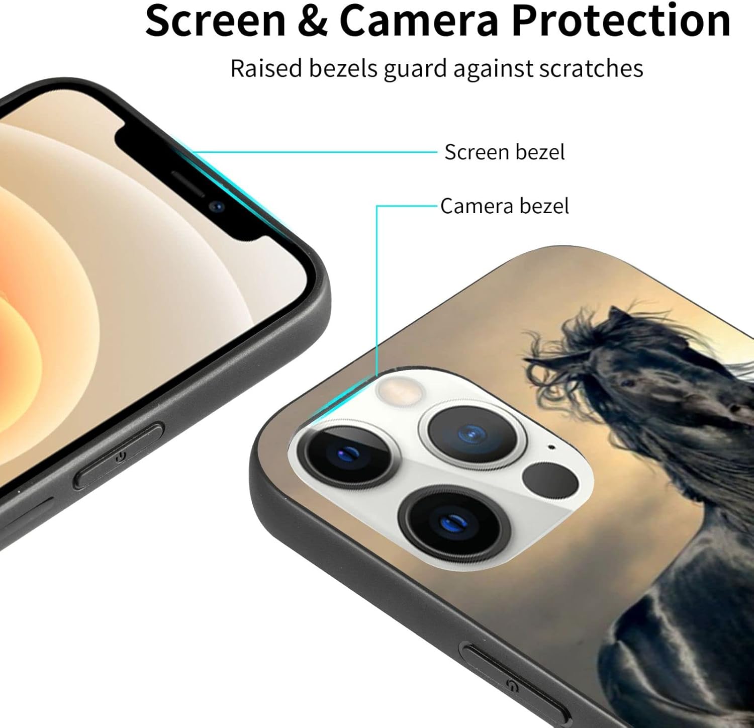 Funda compatible con iPhone 13 Pro Max, funda de TPU delgada a prueba de golpes, funda de TPU para hombres y mujeres