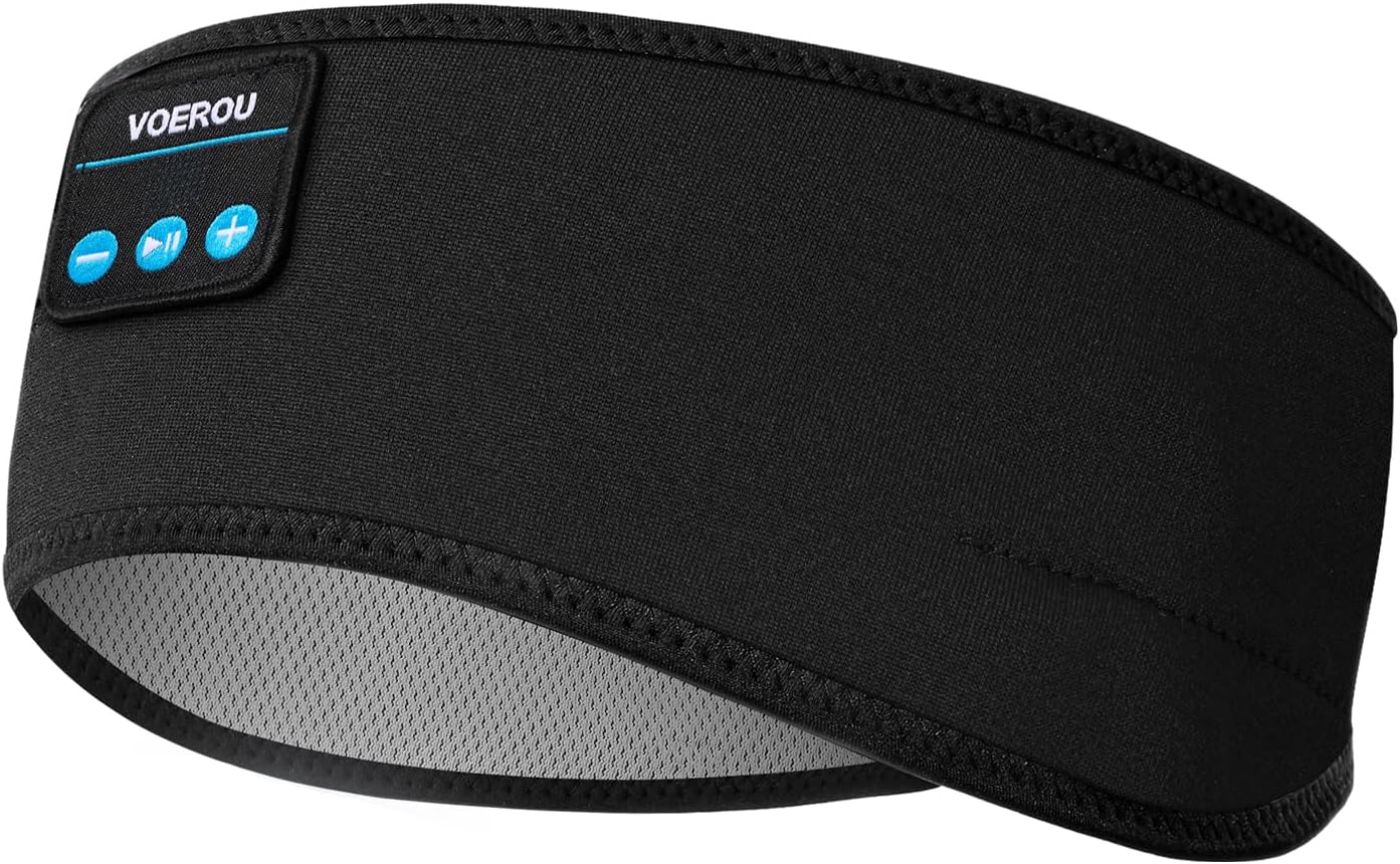 Voerou – Auriculares de diadema inalámbricos con Bluetooth para dormir, entrenamiento, yoga, insomnio, viajes, meditación
