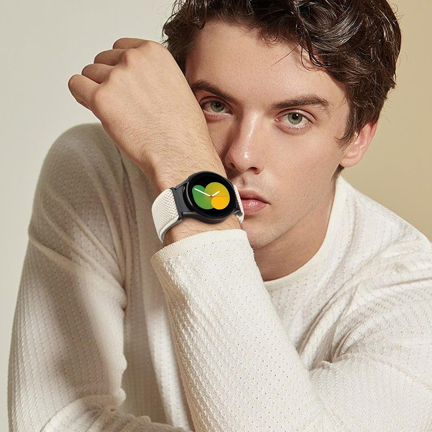 Correas elásticas de reloj compatibles con Samsung Galaxy Watch 654 de 1.575 pulgadas, 1.732 pulgadas, Galaxy Watch 6 Classic de 1.732 pulgadas,