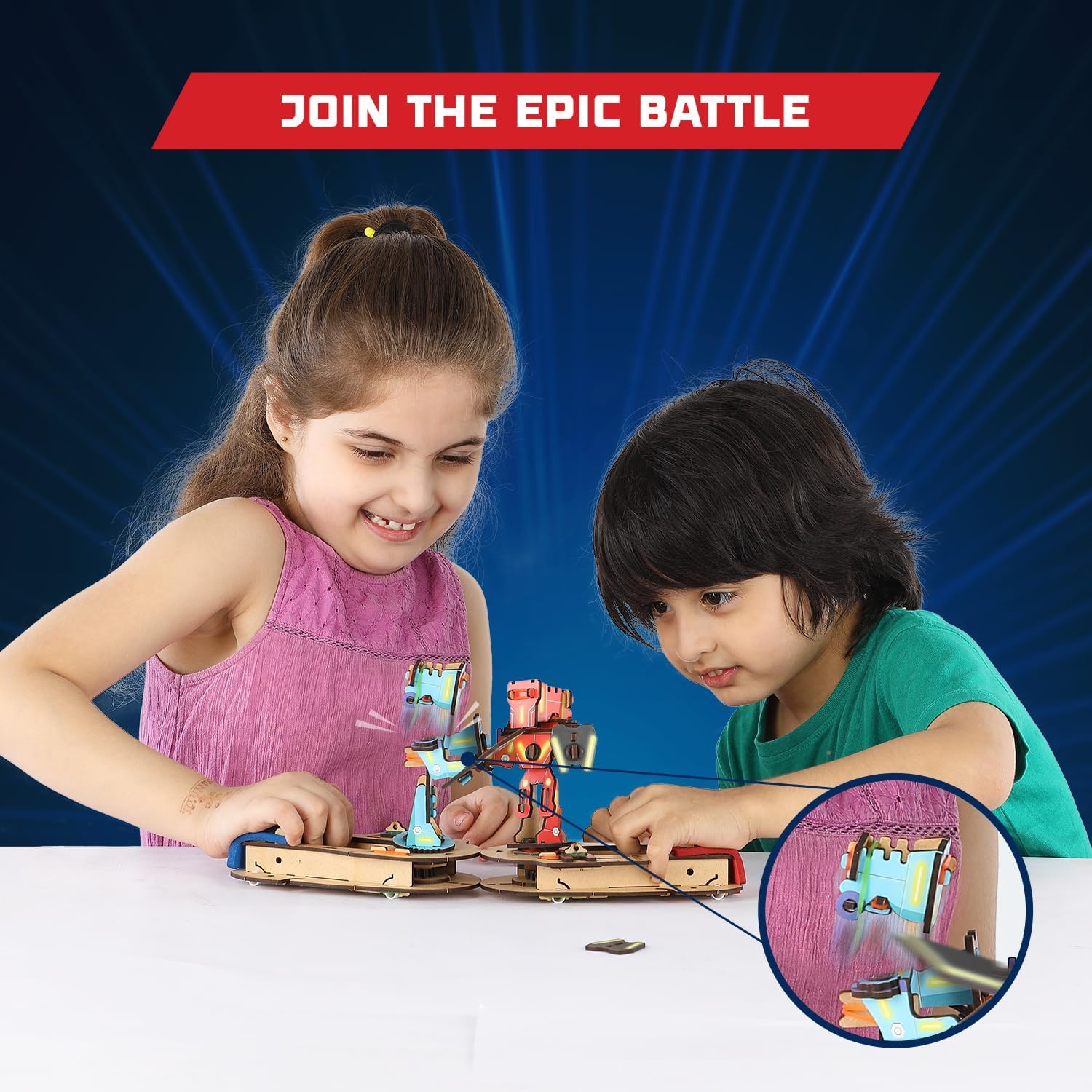 Smartivity Juguete de robots de lucha para niños de 6 a 14 años I 2 jugadores divertido juego de batalla I regalos de cumpleaños para niños y niñas,