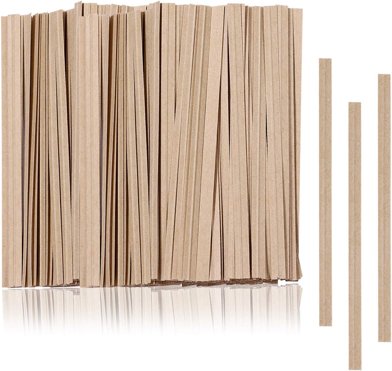 1000 piezas de lazos giratorios de 6 pulgadas, lazos de papel kraft para plantas, lazos de pan reutilizables para fiestas, violonchelo, dulces,