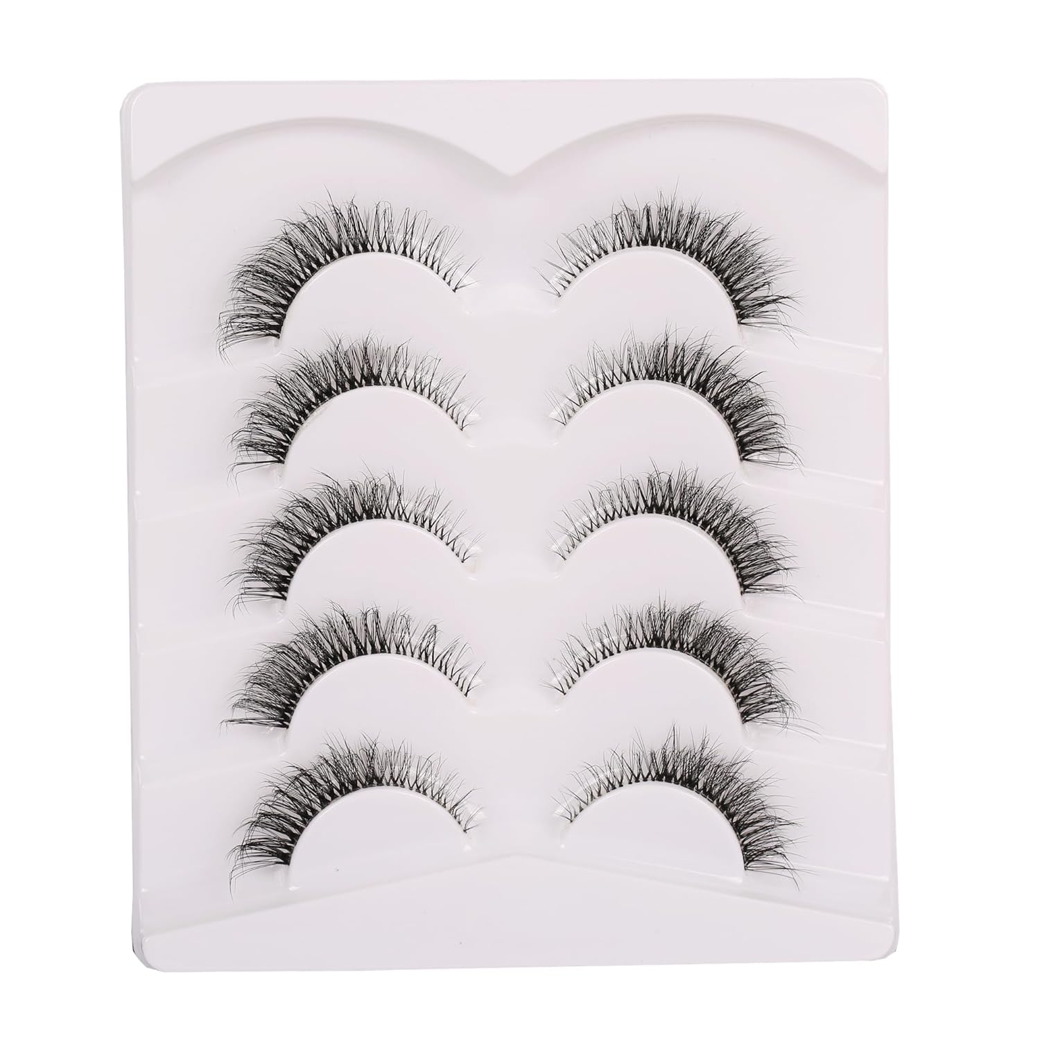 Gmagictobo Pestañas postizas naturales, esponjosas, con aspecto de ojo de gato, pestañas cortas y transparentes, pestañas postizas de volumen 3D,