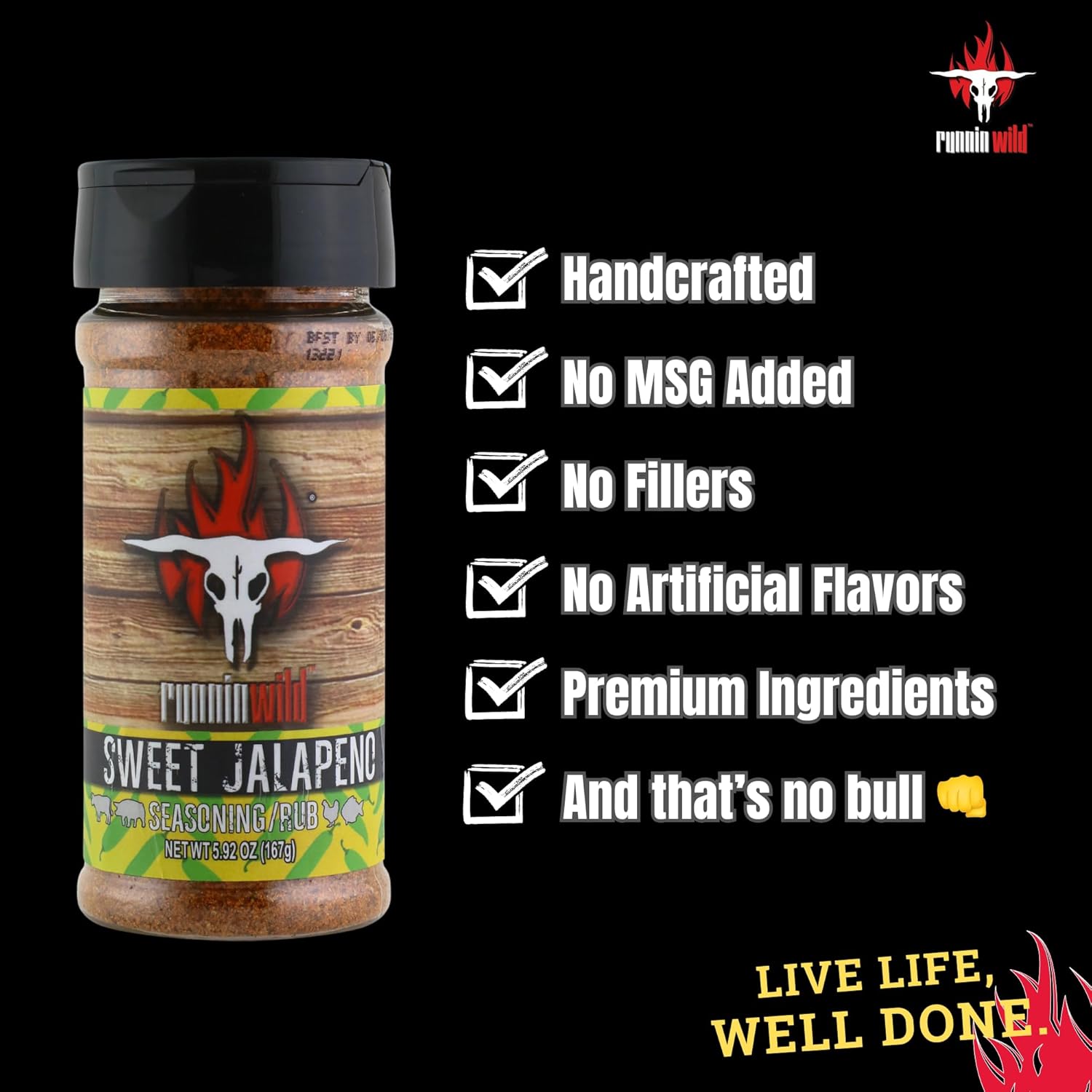 Condimento dulce de jalapeño  Dulce y picante  Rub dulce para carne de res, cerdo, pollo y pescado  Increíble condimento de fajita y frote de