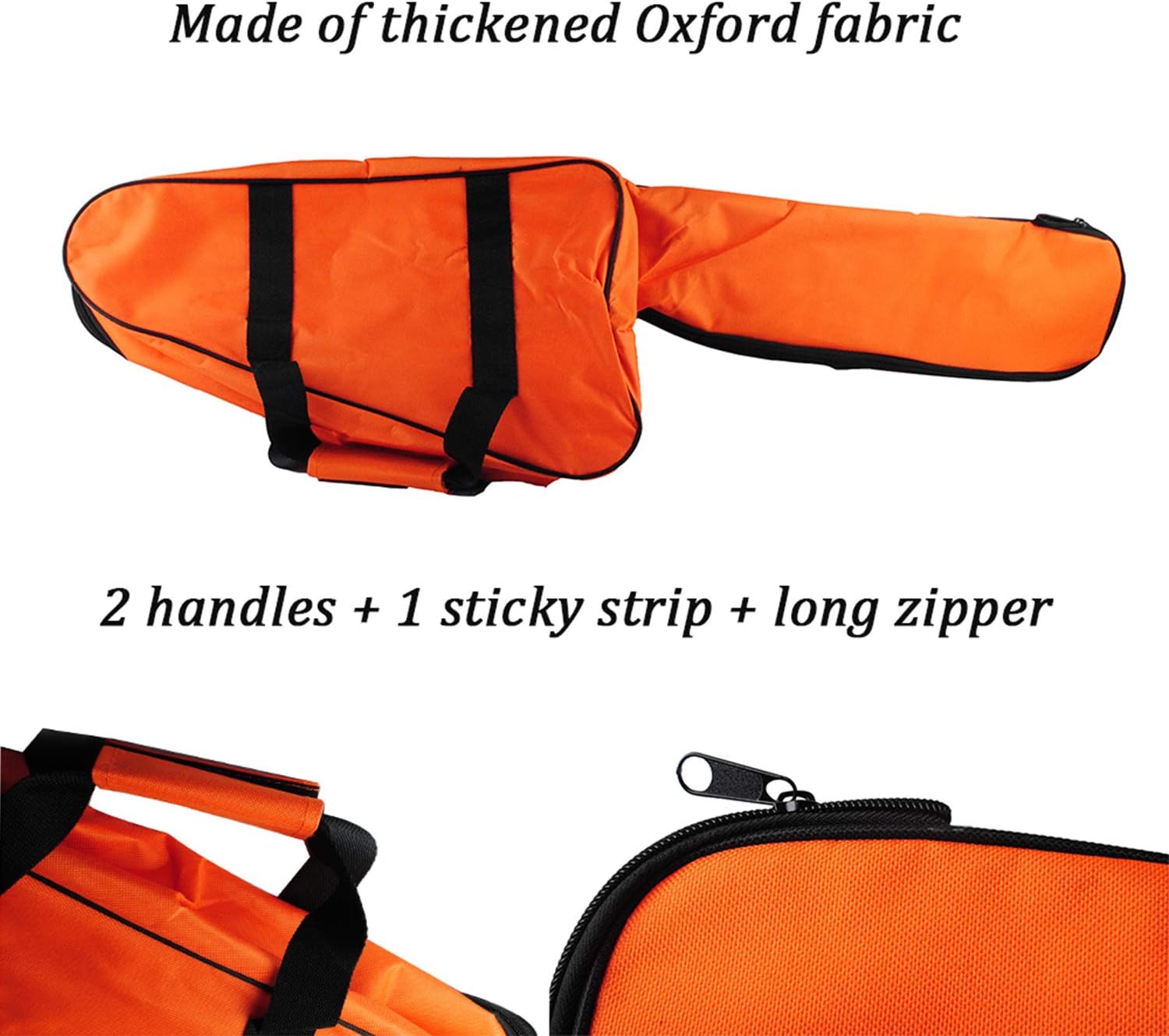 Funda de transporte para motosierra portátil, protección impermeable, compatible con Stihl Husqvarna de 12 pulgadas, 14 pulgadas, 16 pulgadas, bolsa