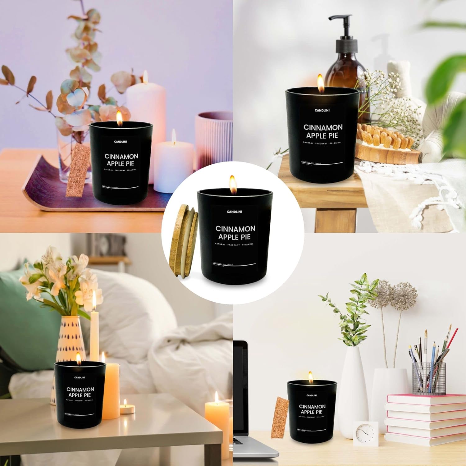 Vela para hombres  Vela de lujo de cera de soja impresionante aroma a canela  Velas únicas de regalo de cumpleaños para novio, papás, mejores