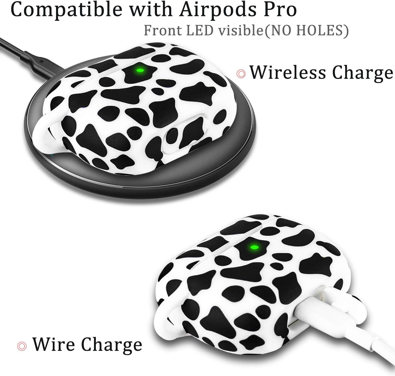 Funda para Airpods Pro de silicona suave 2019, funda para YOMPLOW funda flexible para Apple AirPod Pro, funda de carga con bonito estampado floral,