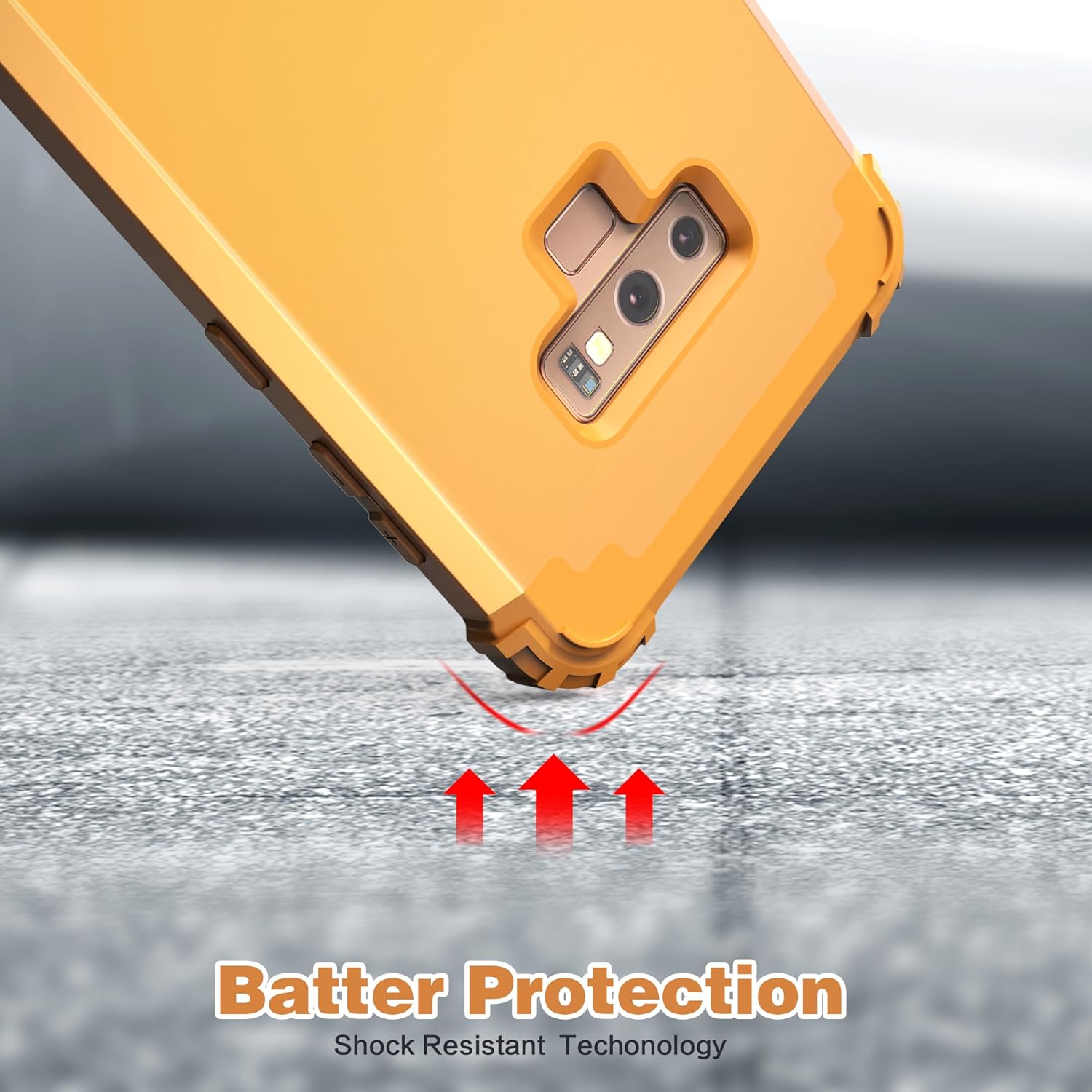 IDweel3 en 1 Funda para Galaxy Note 9, funda duradera para Note 9, a prueba de golpes, delgada, híbrida, resistente, protección de policarbonato