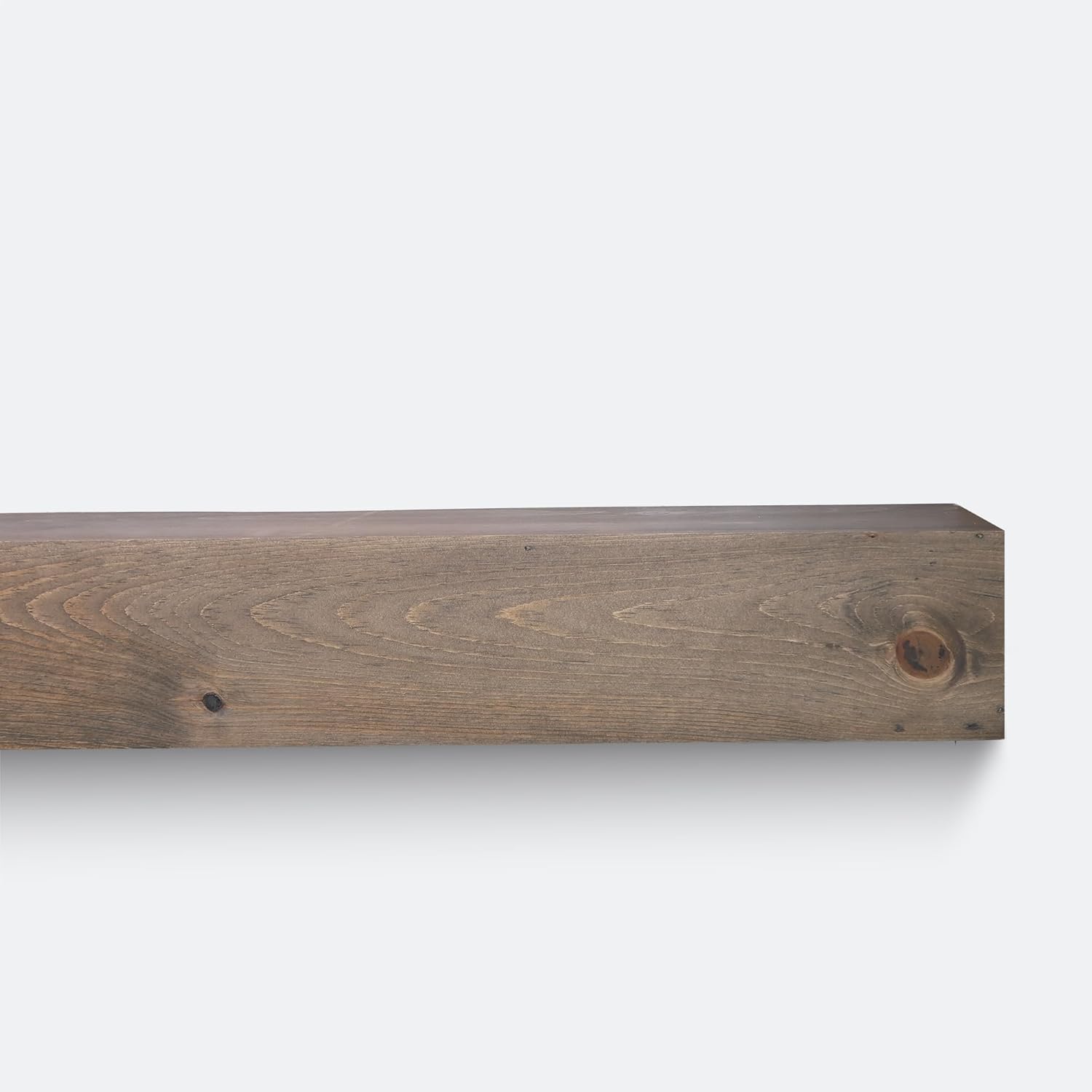 URBANDI Moderno repisa de chimenea, contemporáneo, manto flotante, estante, hecho a mano, (gris, 84 pulgadas de largo x 6 pulgadas de alto x 8