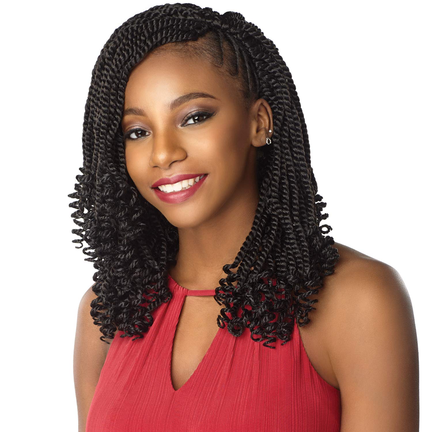 Sensationnel – Trenzas de ganchillo de pelo sintético Sensationnel Lulutress 3X Kinky Twist de 12 pulgadas (paquete de 5, 2)
