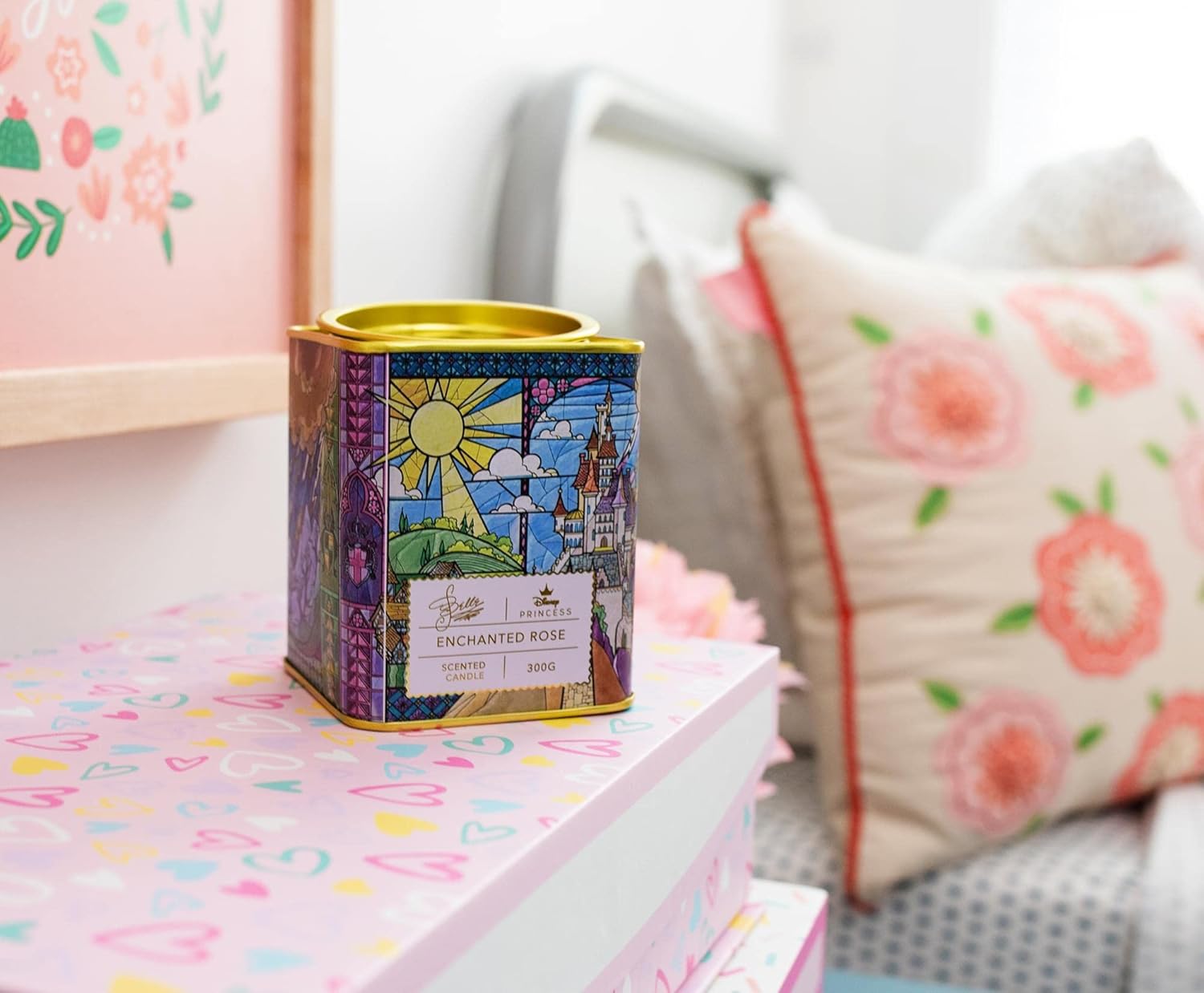 Disney Princess Home Collection – Vela perfumada de té de 11 onzas  Belle