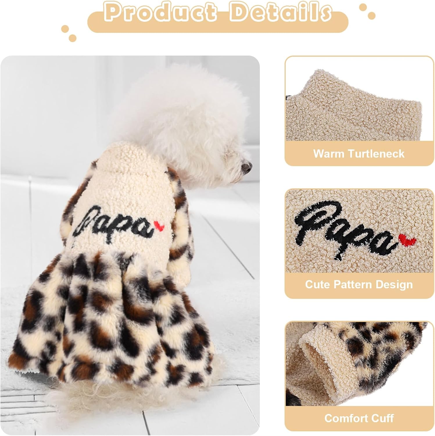 Vestido de invierno a cuadros para perro, lindo suéter de forro polar cálido para perros pequeños, vestidos de cachorro rosa, ropa para chihuahua