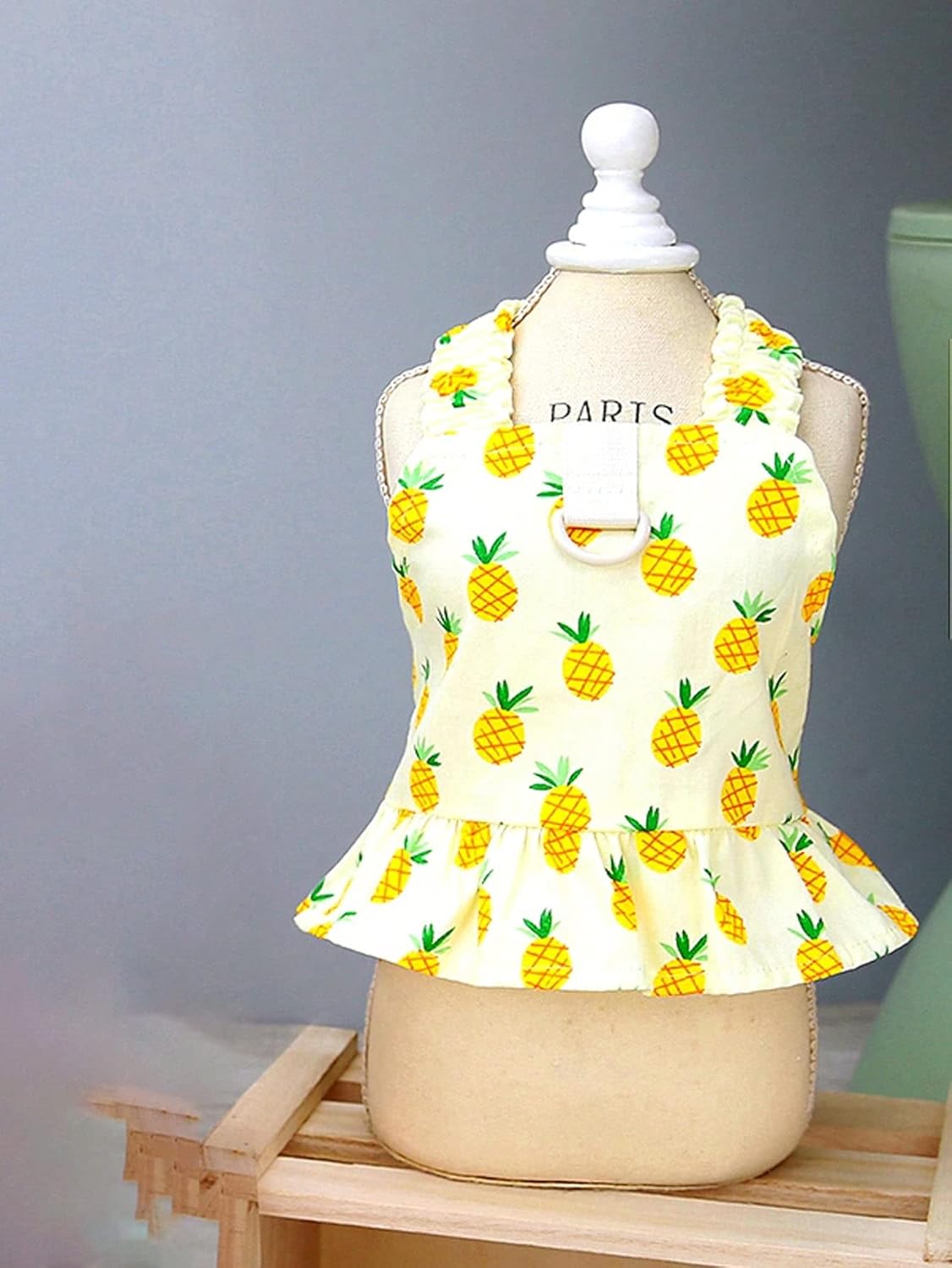 QWINEE Vestidos de princesa para cachorros, ropa para perro, ropa de verano para perritos, preciosa falda sin mangas para perros pequeños, gatos,