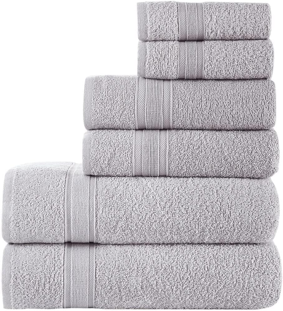 All Design – Juego de toallas de baño, 100% algodón, secado rápido, suaves, muy absorbentes pel baño, invitados, piscina, gimnasio, campamento,