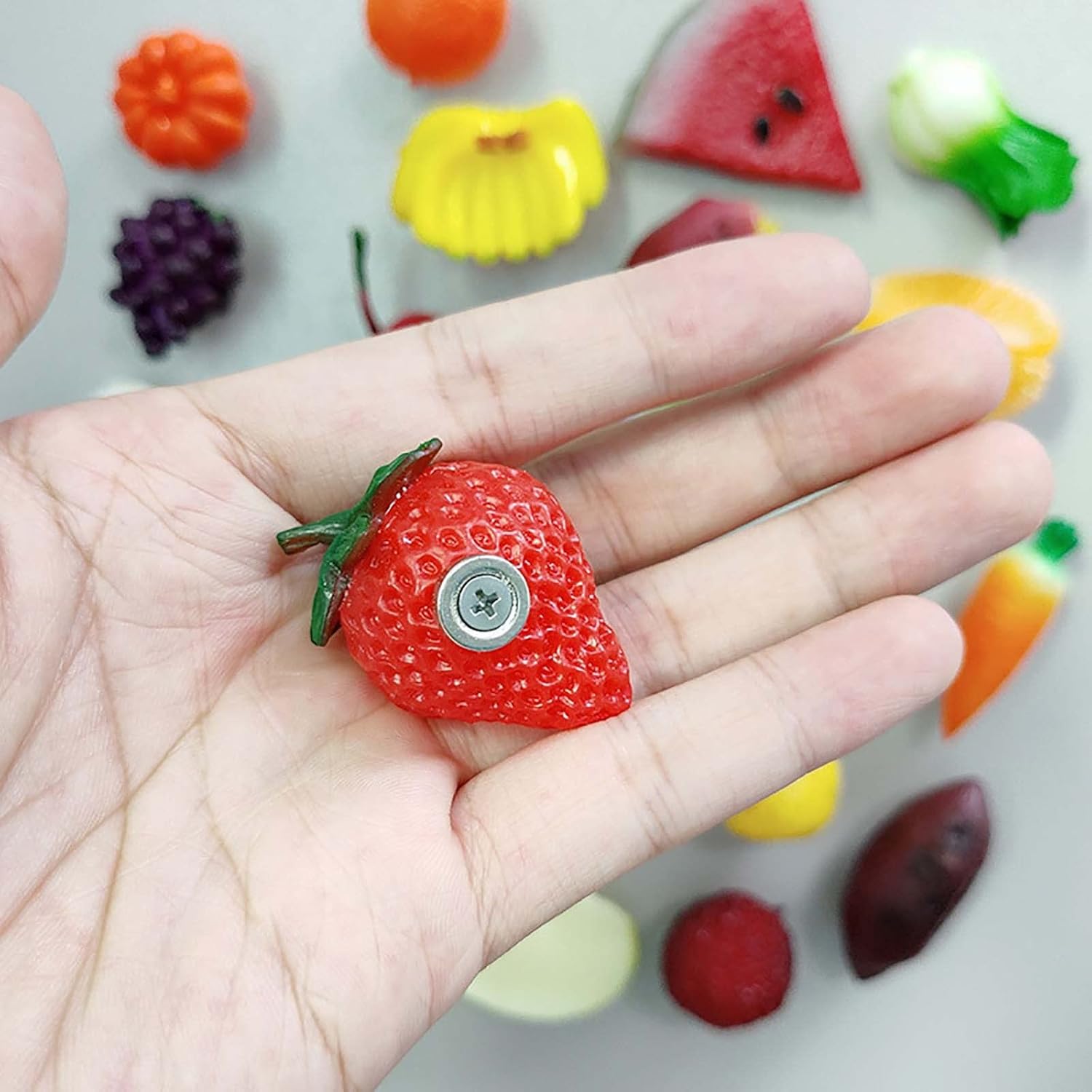 Food Magnets for Fridge Fridge Magnets Cute Fruit Magnets Cute Fridge Magnets Vegetables Fruit 3D Three- Fridge Magnet Simulation Fruit Fridge