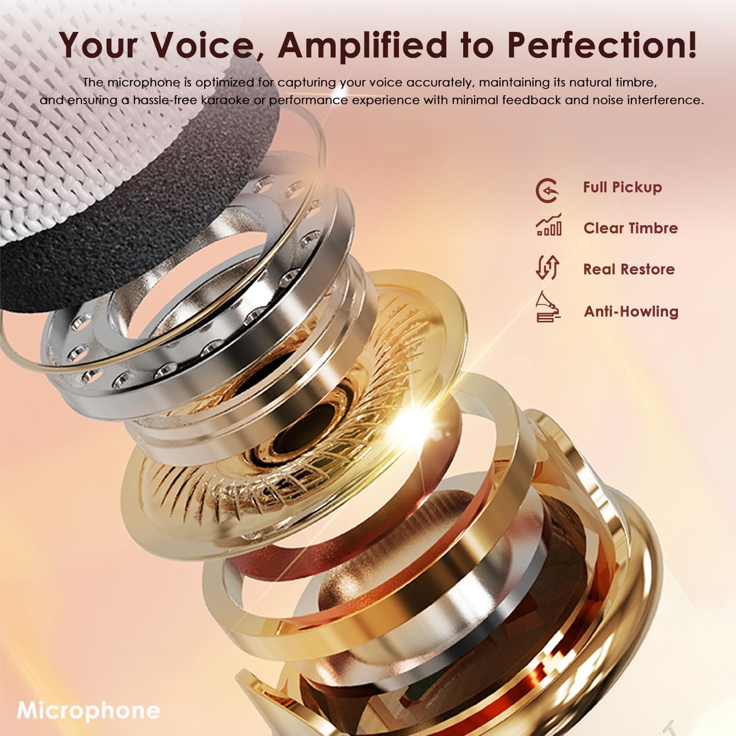 Mini máquina de karaoke, altavoz portátil de karaoke Bluetooth para niños y adultos con micrófono inalámbrico, pequeño sistema de karaoke, regalos