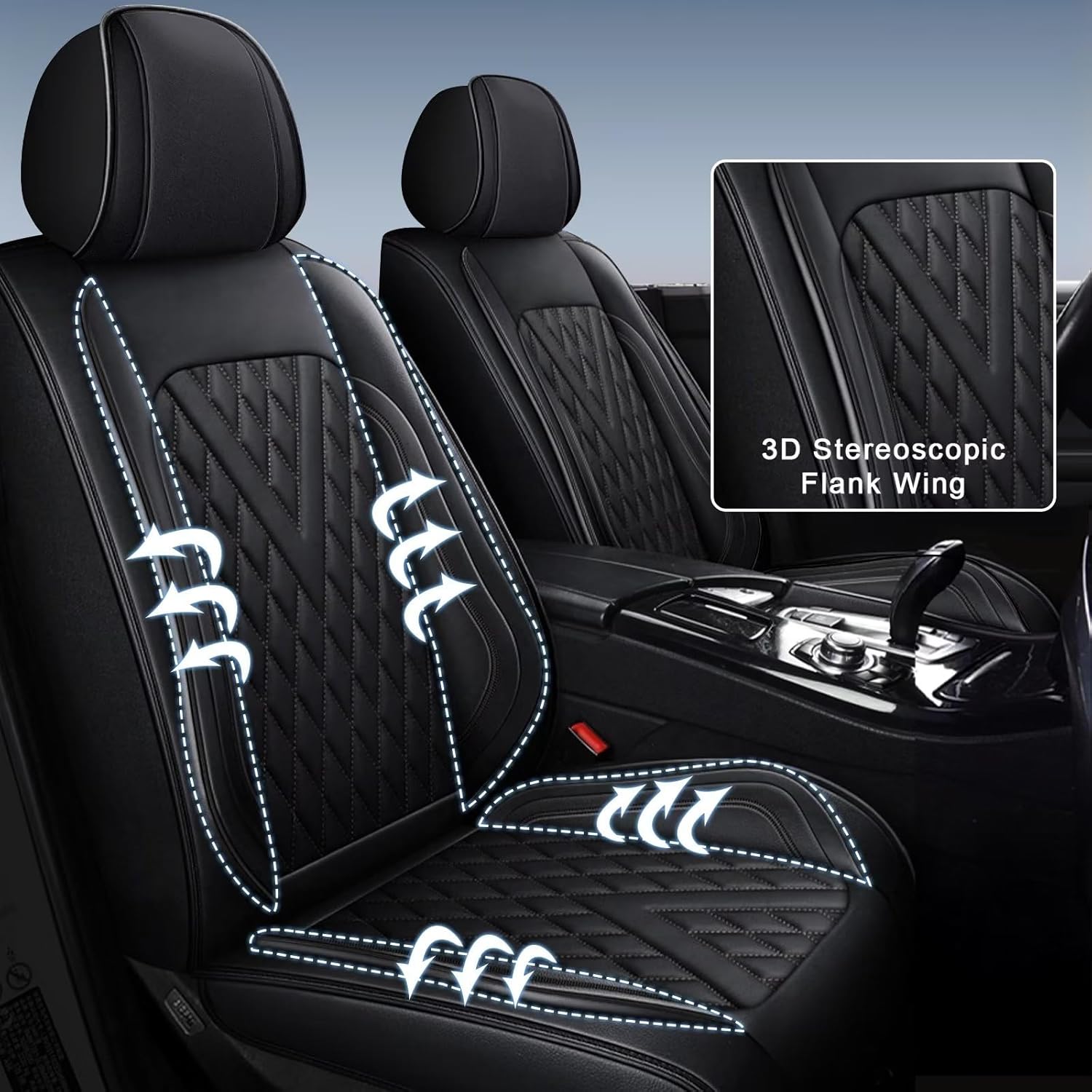 Juego completo de fundas de asiento de automóvil para Chevrolet Trailblazer 2021-2024, piel sintética para Chevy Trailblazer, cojín de asiento de 2