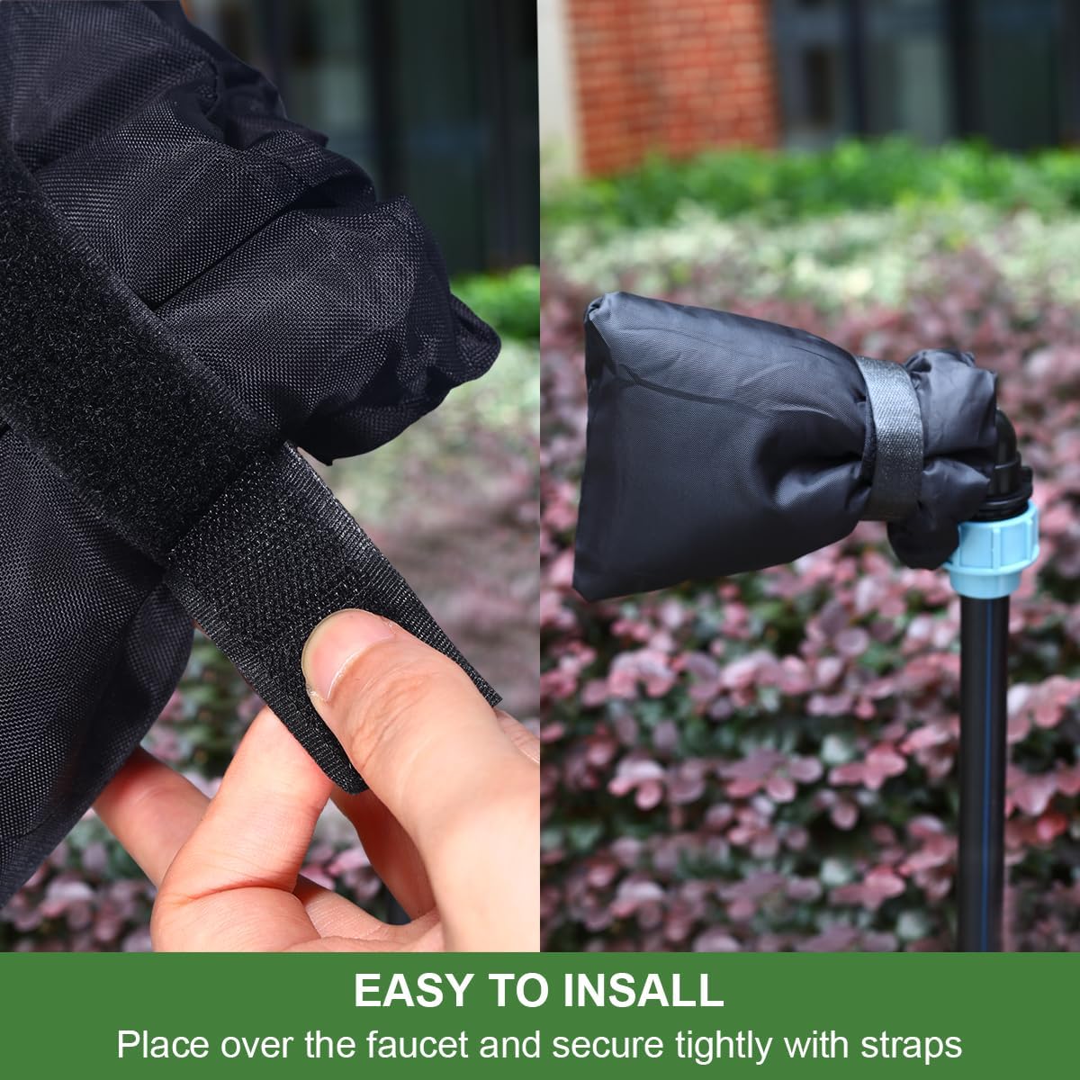 Fundas de grifo para exteriores para invierno, exteriores, grifos de jardín, calcetines, protección contra congelación, anticongelante, impermeable,
